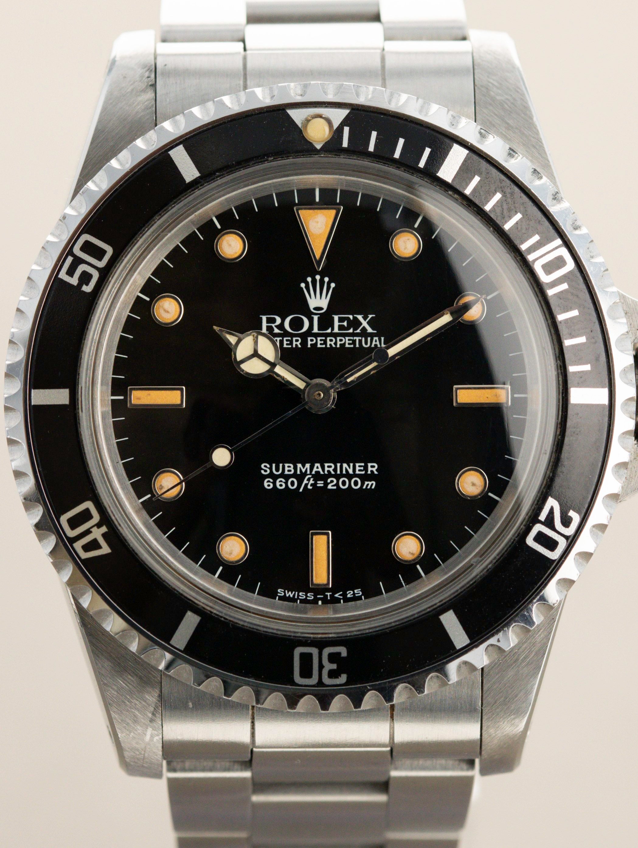 Rolex Submariner Ref. 5513 Pumpkin Unpolished w/ Papers