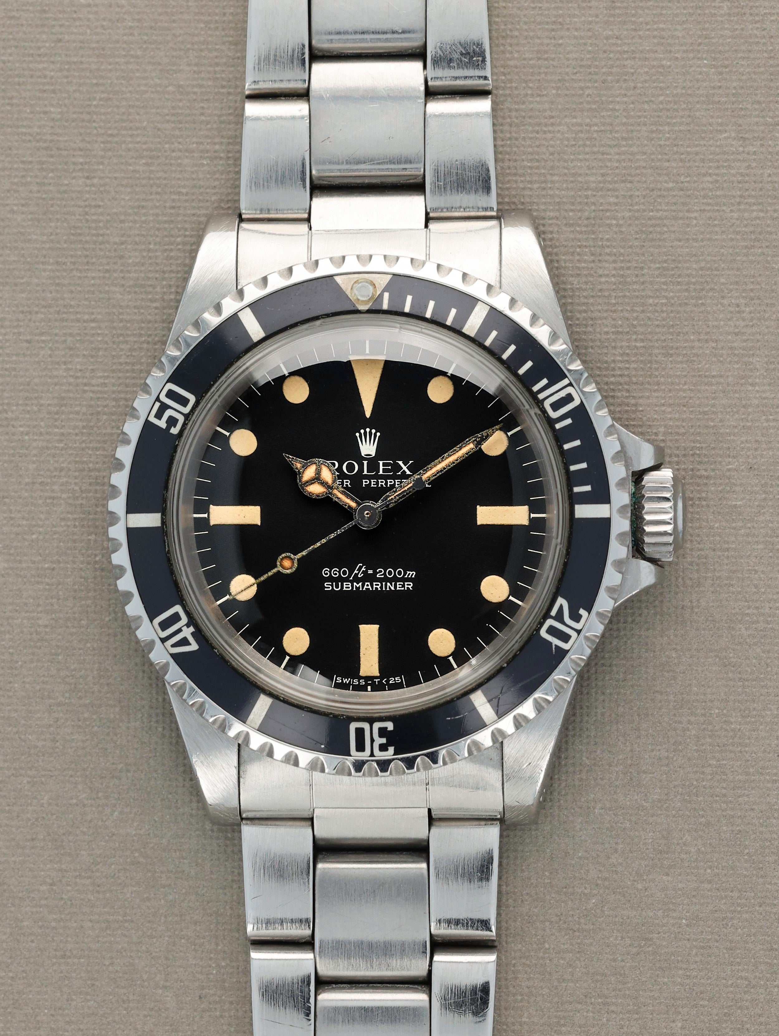 Rolex Submariner Ref. 5513 Serif Dial Unpolished