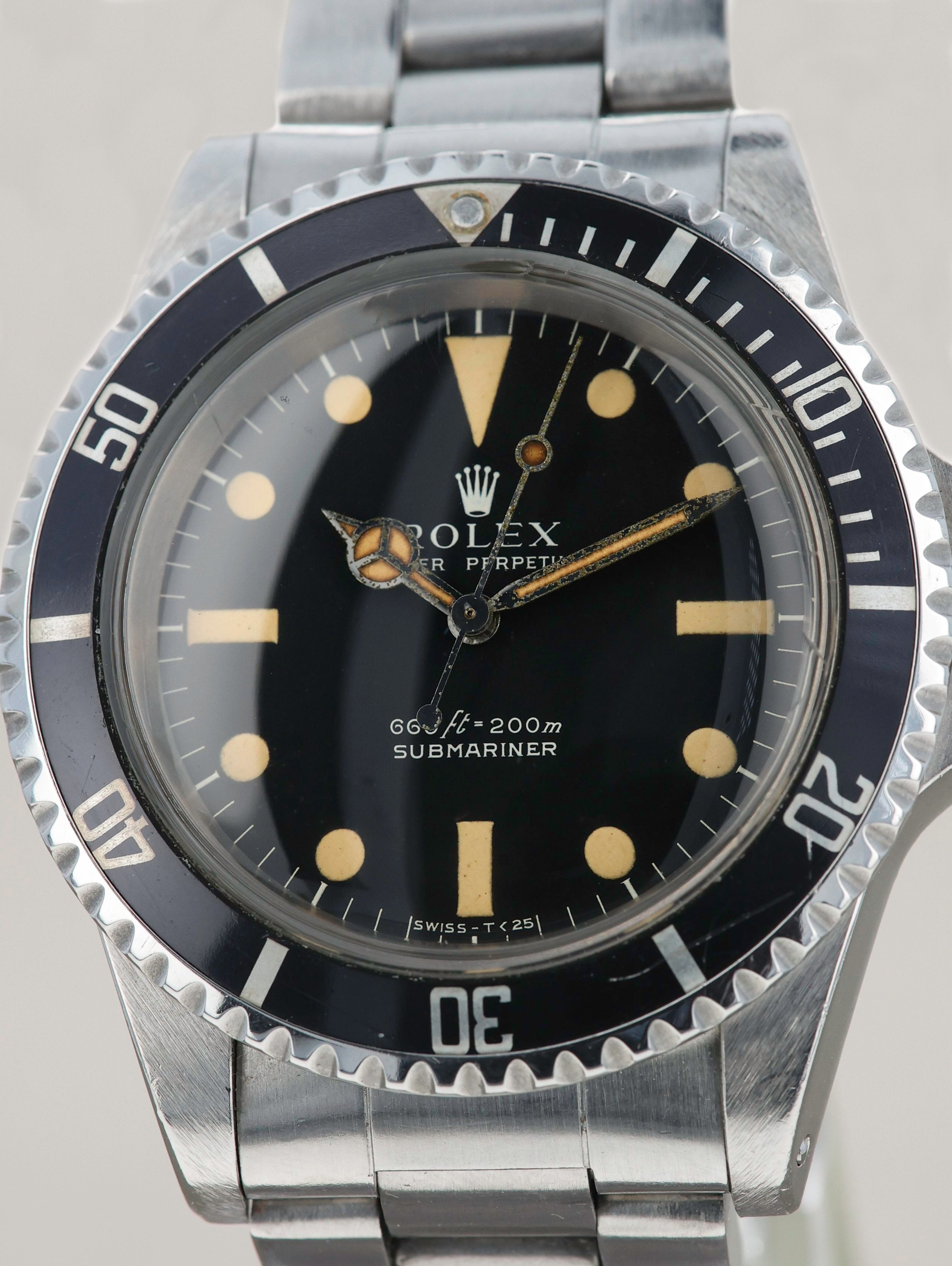 Rolex Submariner Ref. 5513 Serif Dial Unpolished