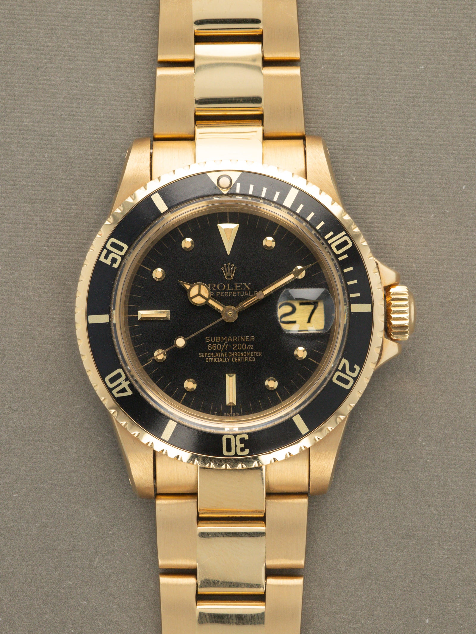 Rolex Submariner Date Ref. 1680/8 - Matte Black 'Nipple' Dial