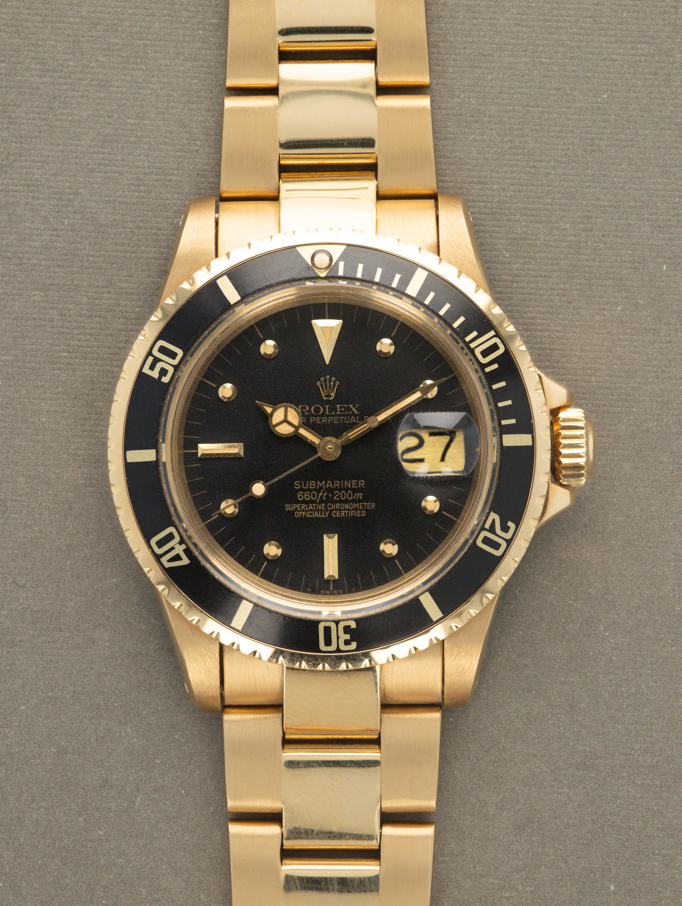 Rolex Submariner Date Ref. 1680/8 - Matte Black 'Nipple' Dial