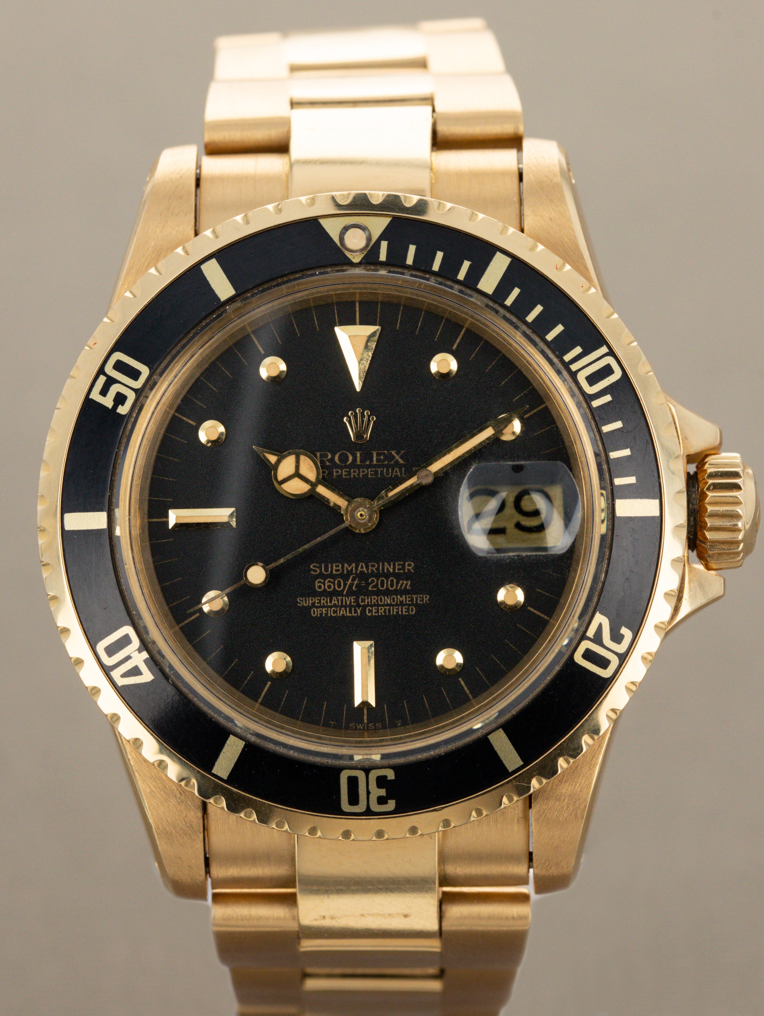 Rolex Submariner Date Ref. 1680/8 - Matte Black 'Nipple' Dial