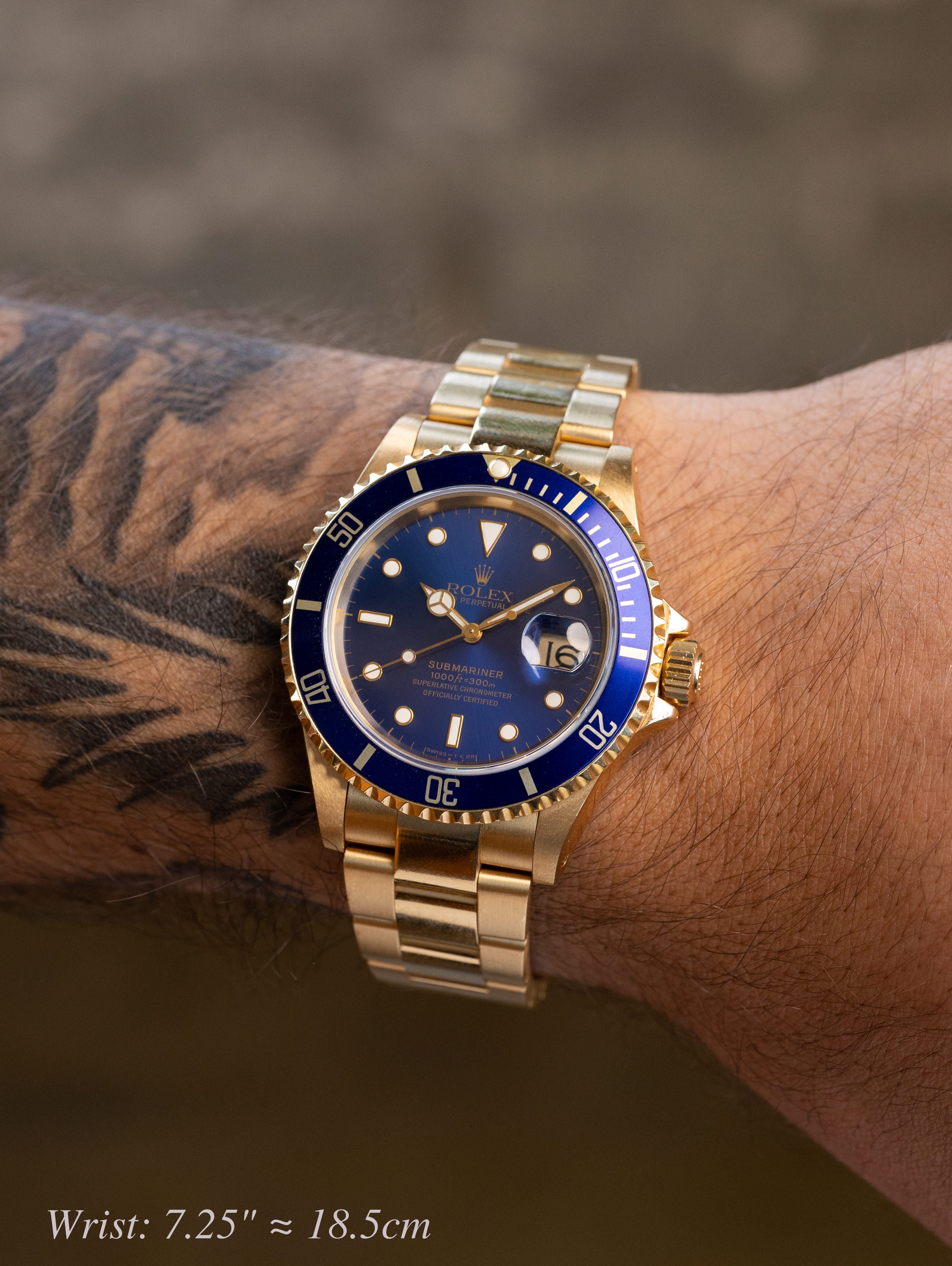 Rolex Submariner Date Ref. 16618 - 'Bluesy' Blue Dial W/ Rolex CPO Kit