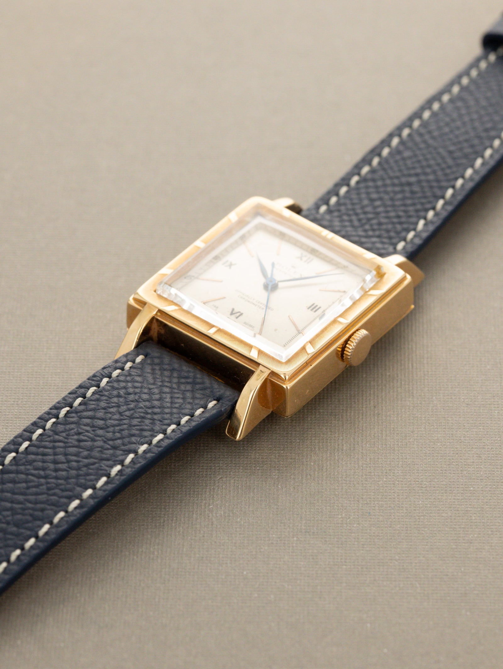 Rolex Square 'Perpetual' Dress Watch - Satin Silver Dial