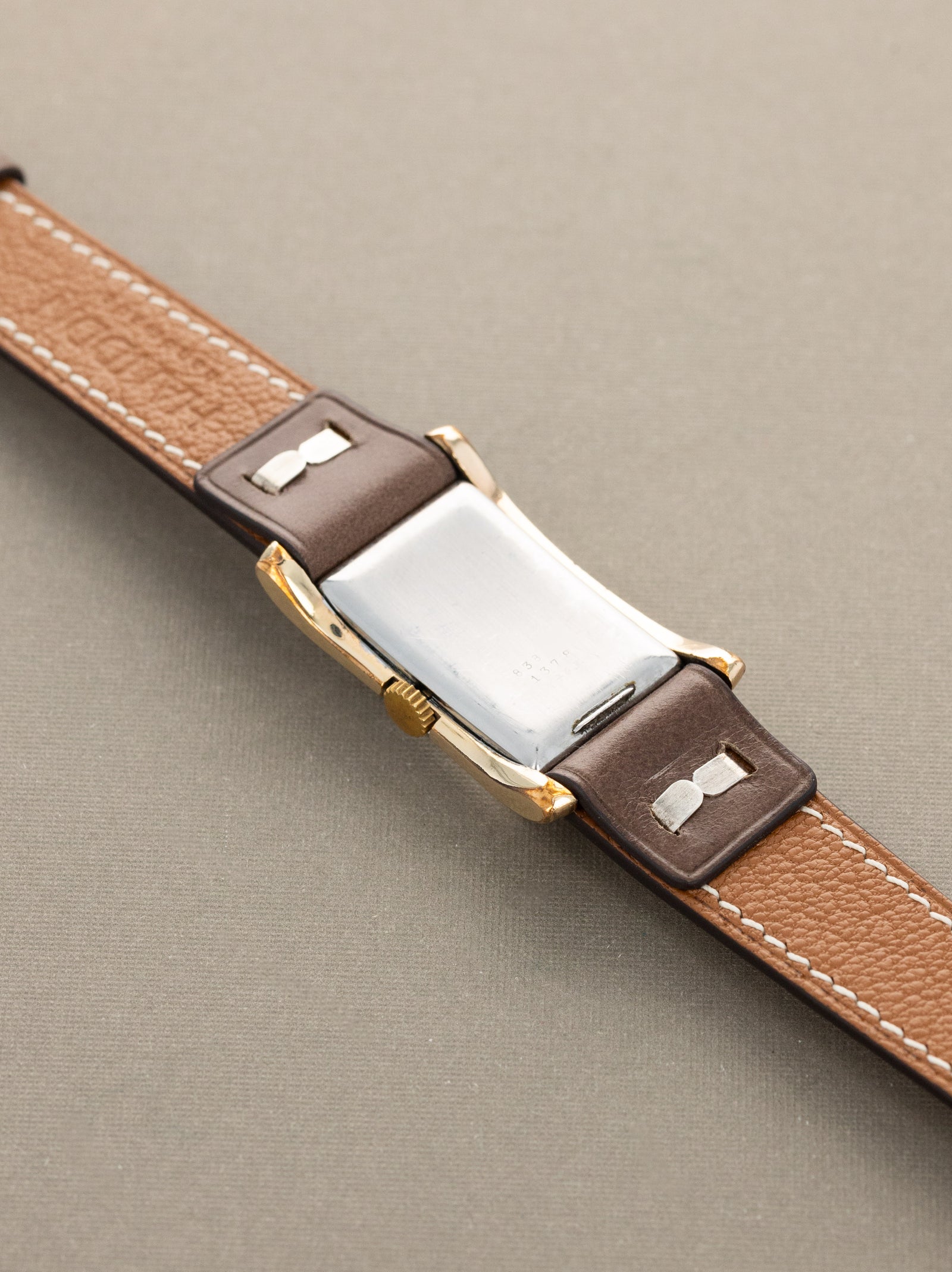Rolex Two-Tone Rectangular Dress Watch Ref. 1378 - Sunburst Silver Dial