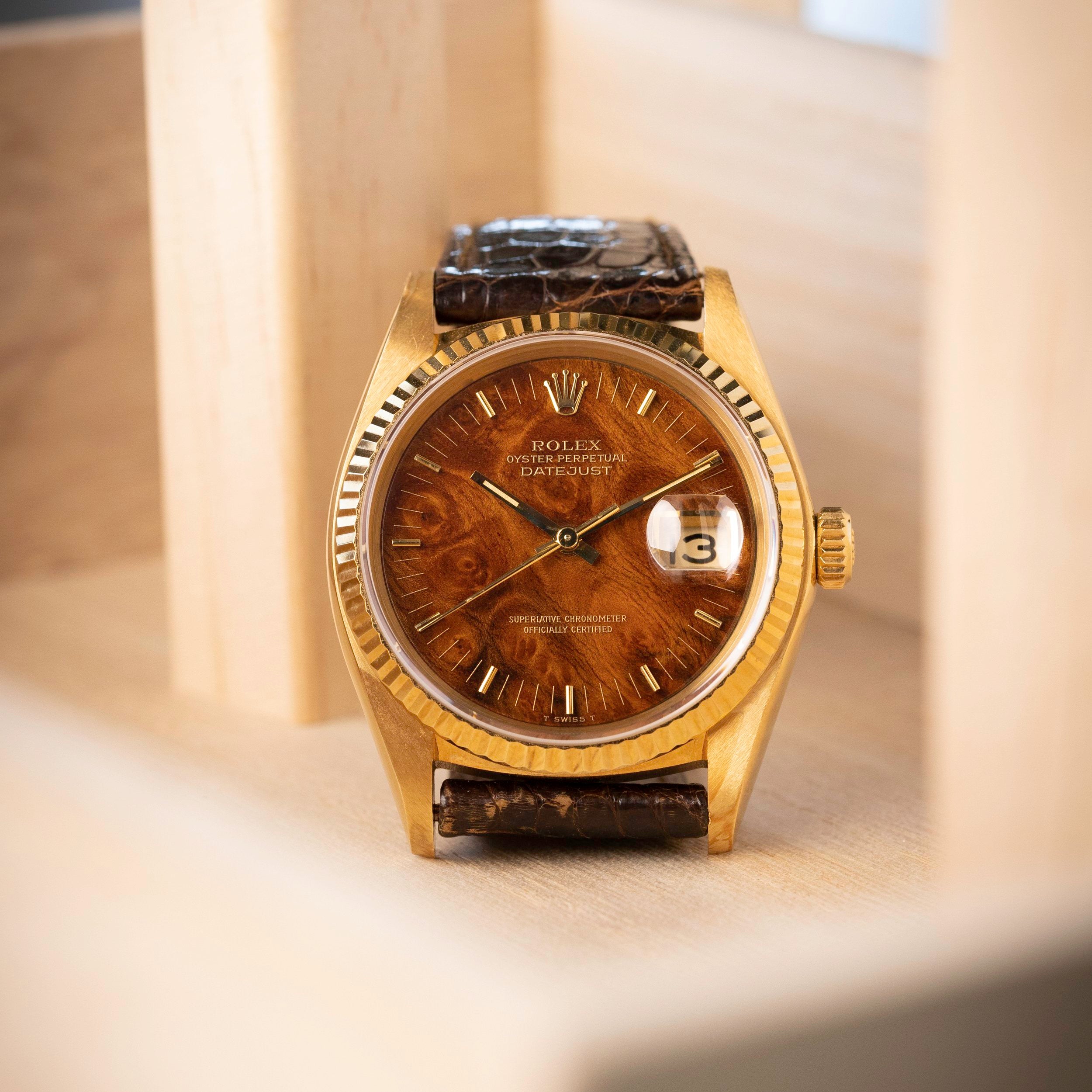 Rolex Datejust Ref. 16018 New Old Stock Burlwood