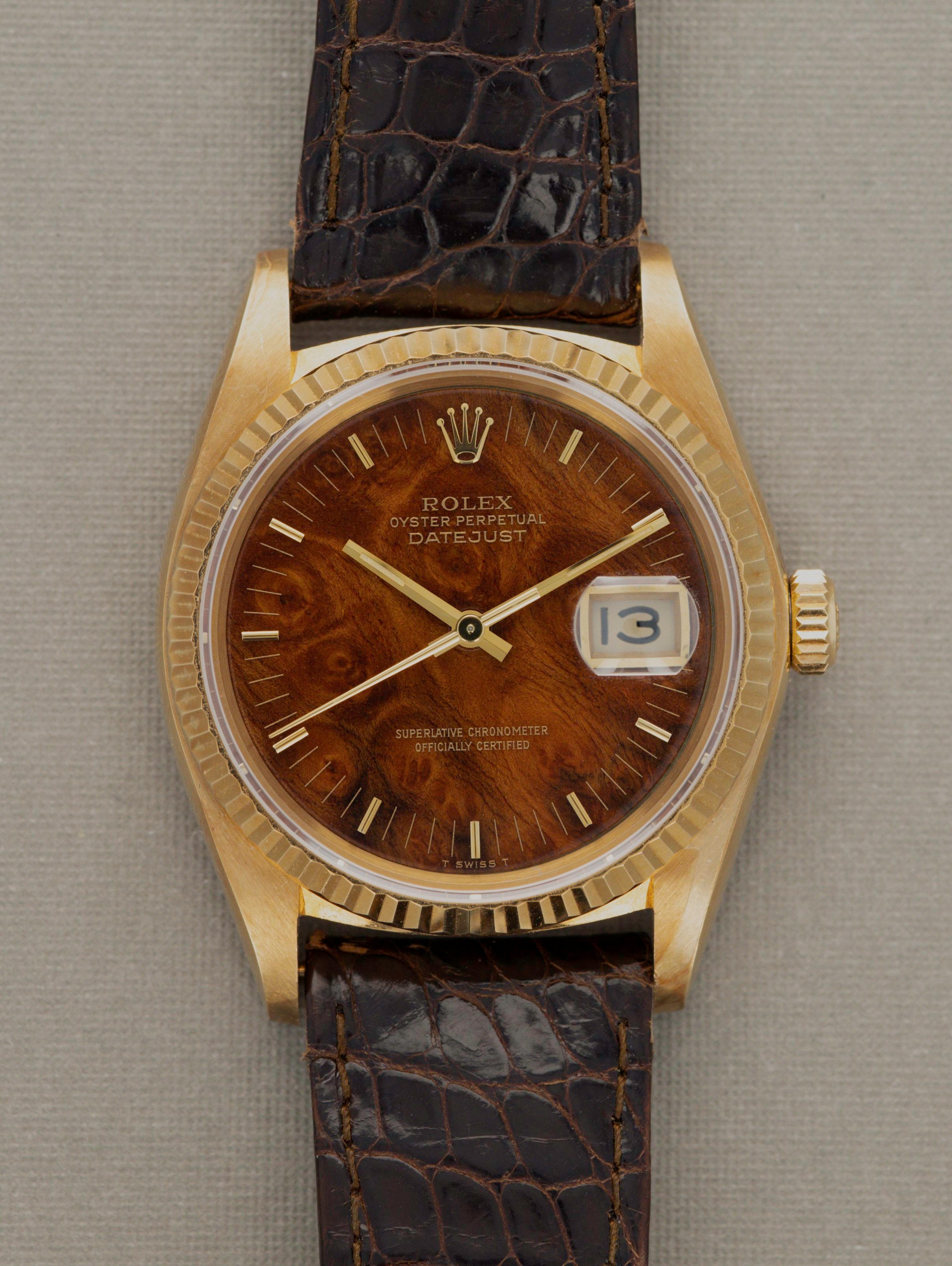 Rolex Datejust Ref. 16018 New Old Stock Burlwood