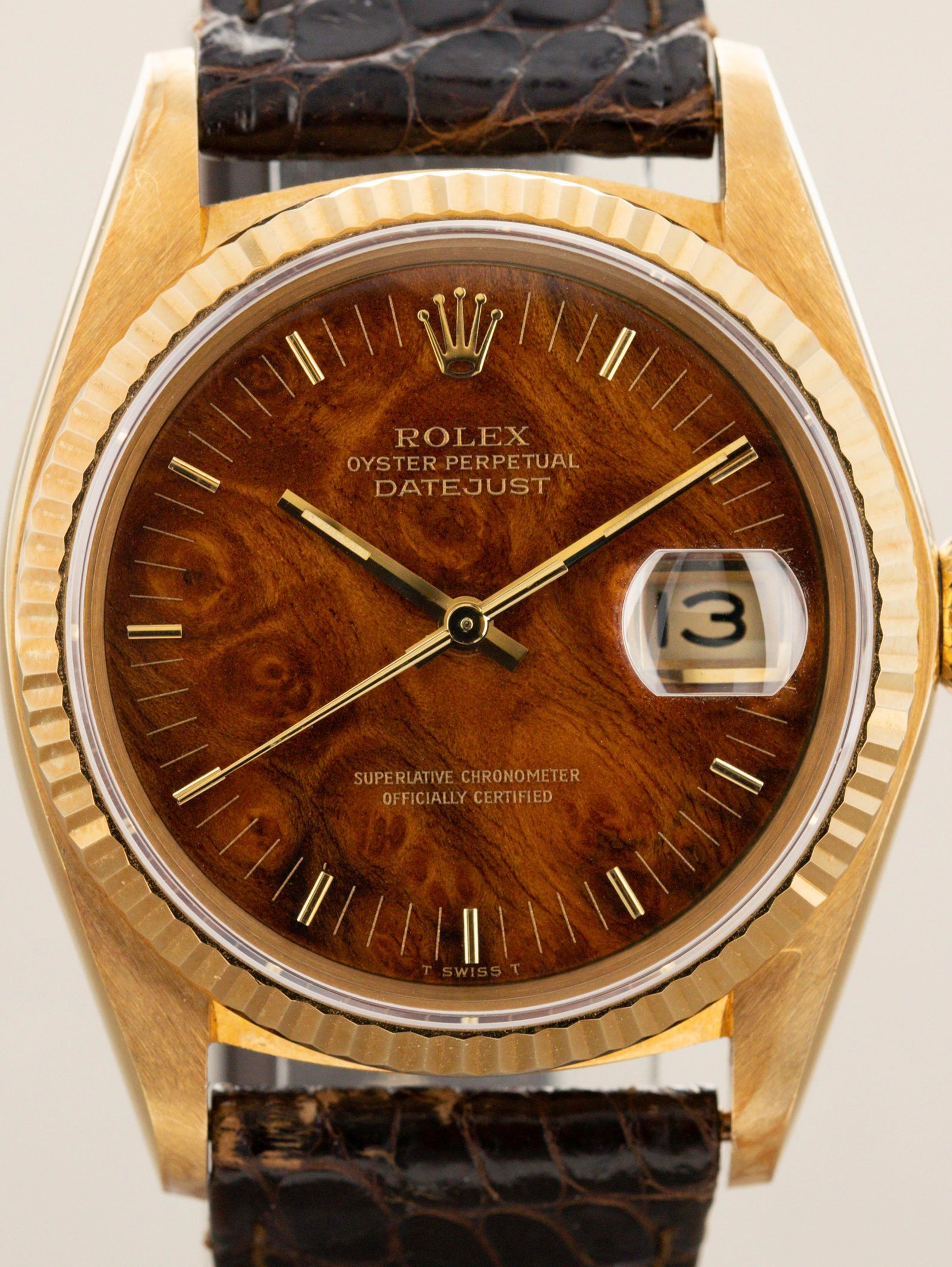 Rolex Datejust Ref. 16018 New Old Stock Burlwood