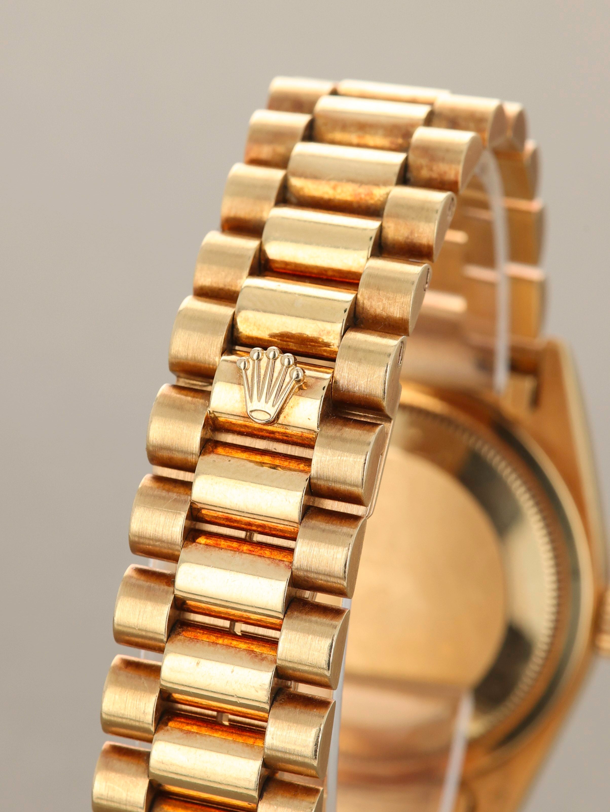 Rolex Day-Date Ref. 18238 Birch Wood Dial with Papers