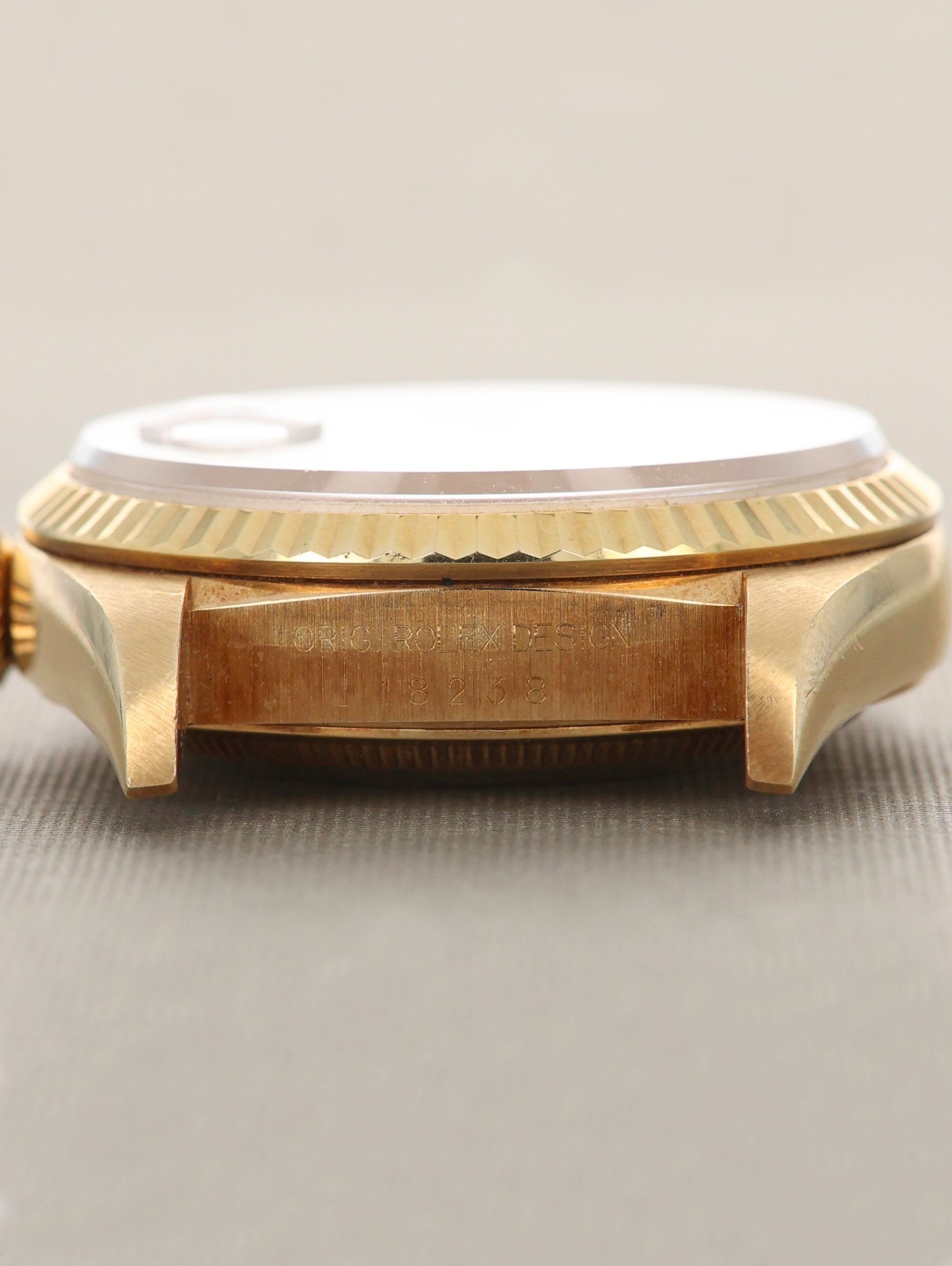 Rolex Day-Date Ref. 18238 Birch Wood Dial with Papers