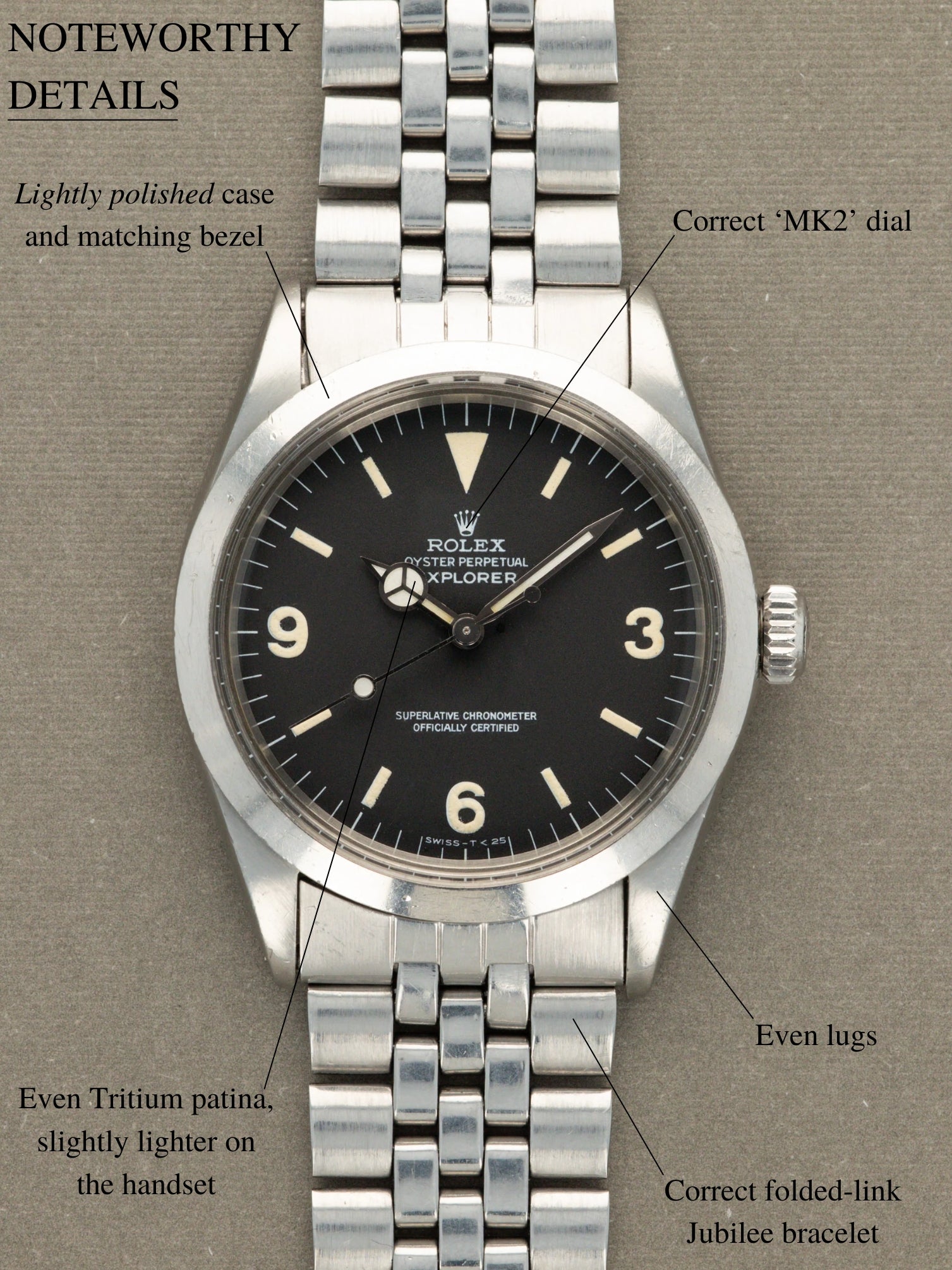 Rolex Explorer I Ref. 1016 - 'MK2'