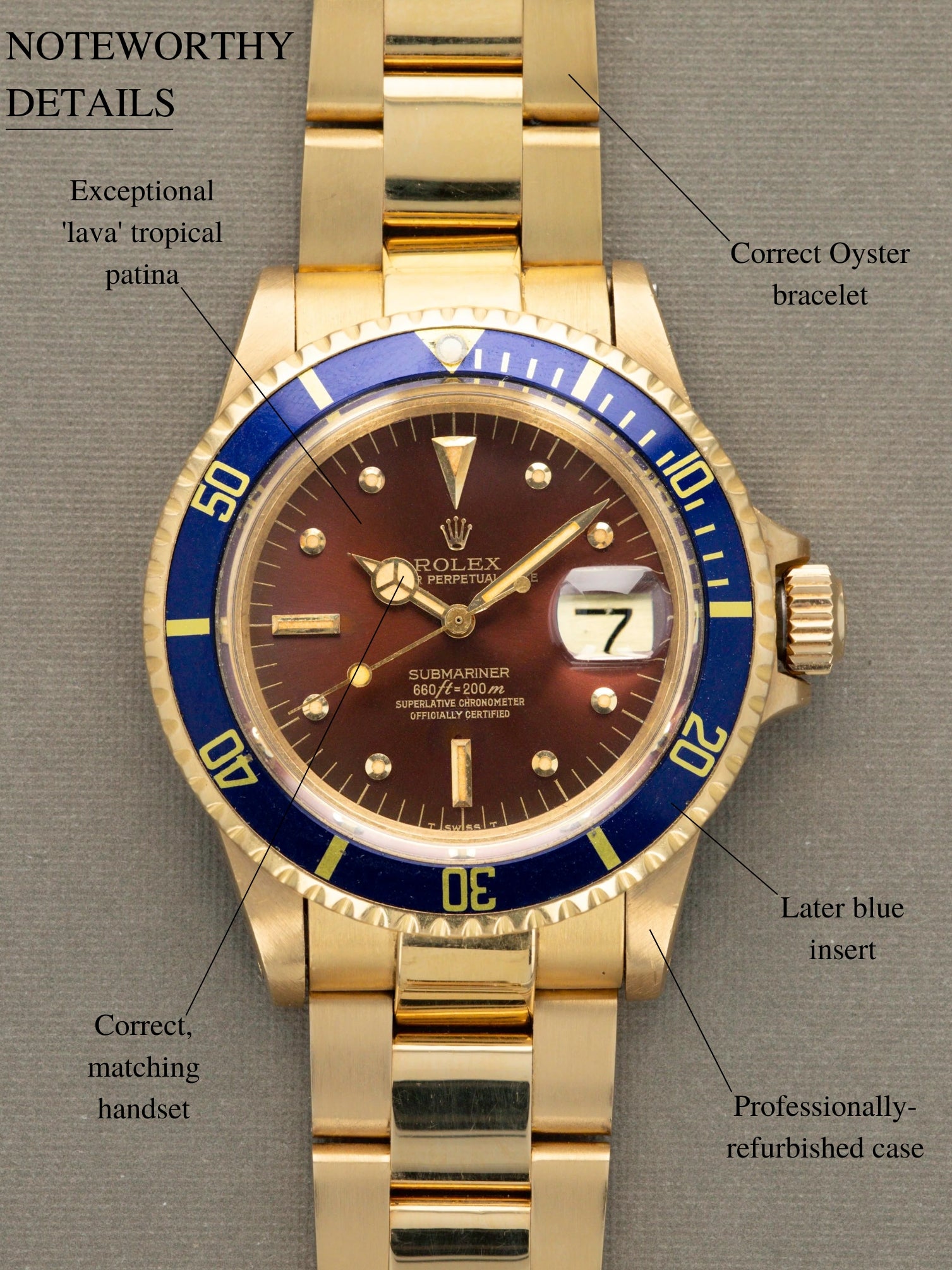 Rolex Submariner Date Ref. 1680/8 - 'Lava Tropical'