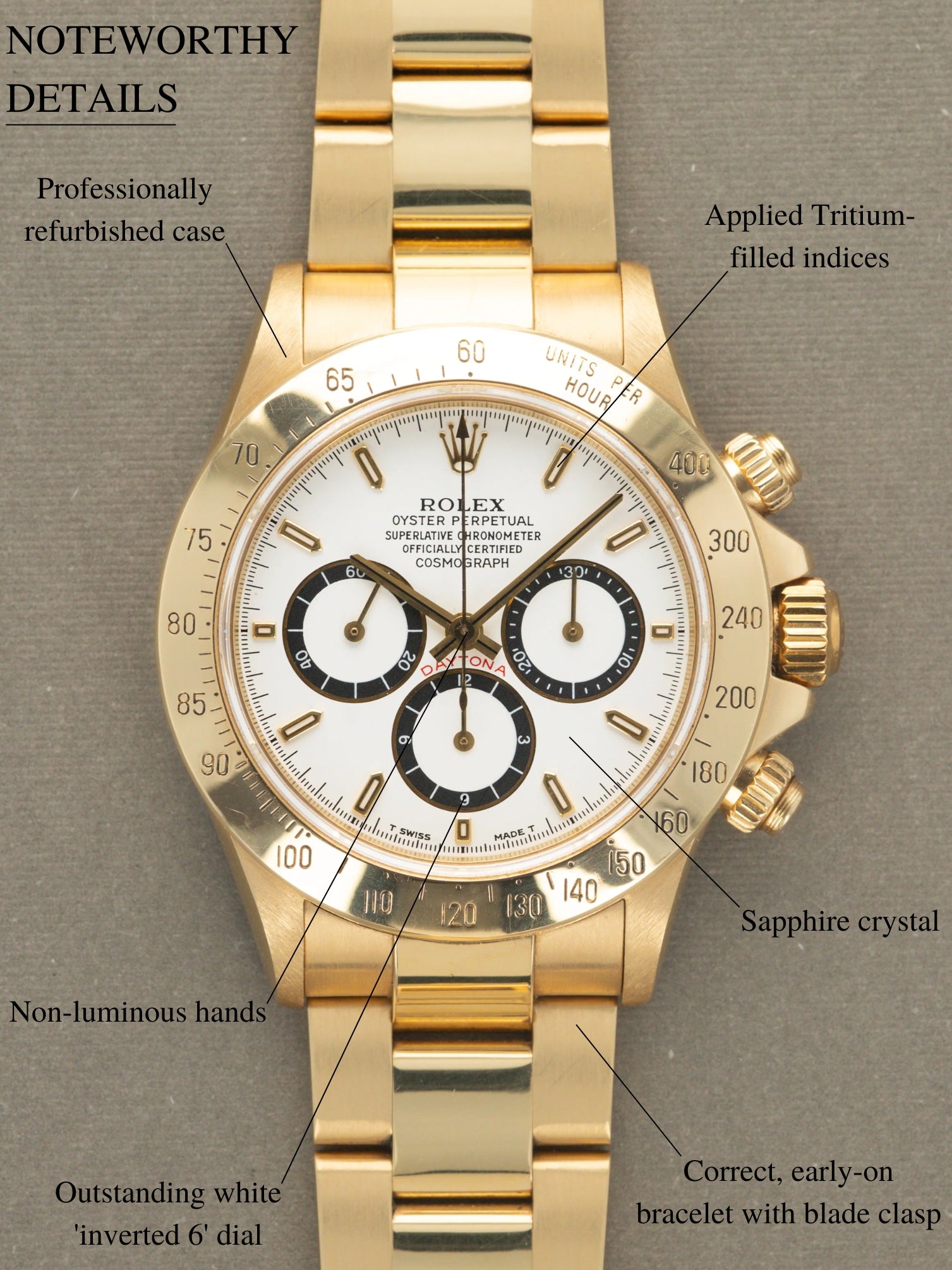 Rolex Daytona Ref. 16528 - 'Inverted 6' Dial