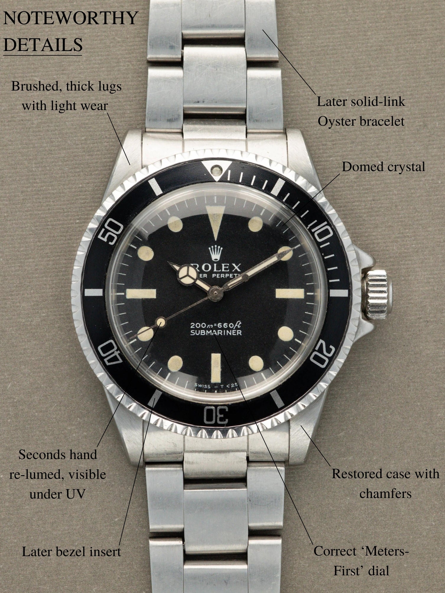 Rolex Submariner Ref. 5513 - 'Meters First' Dial