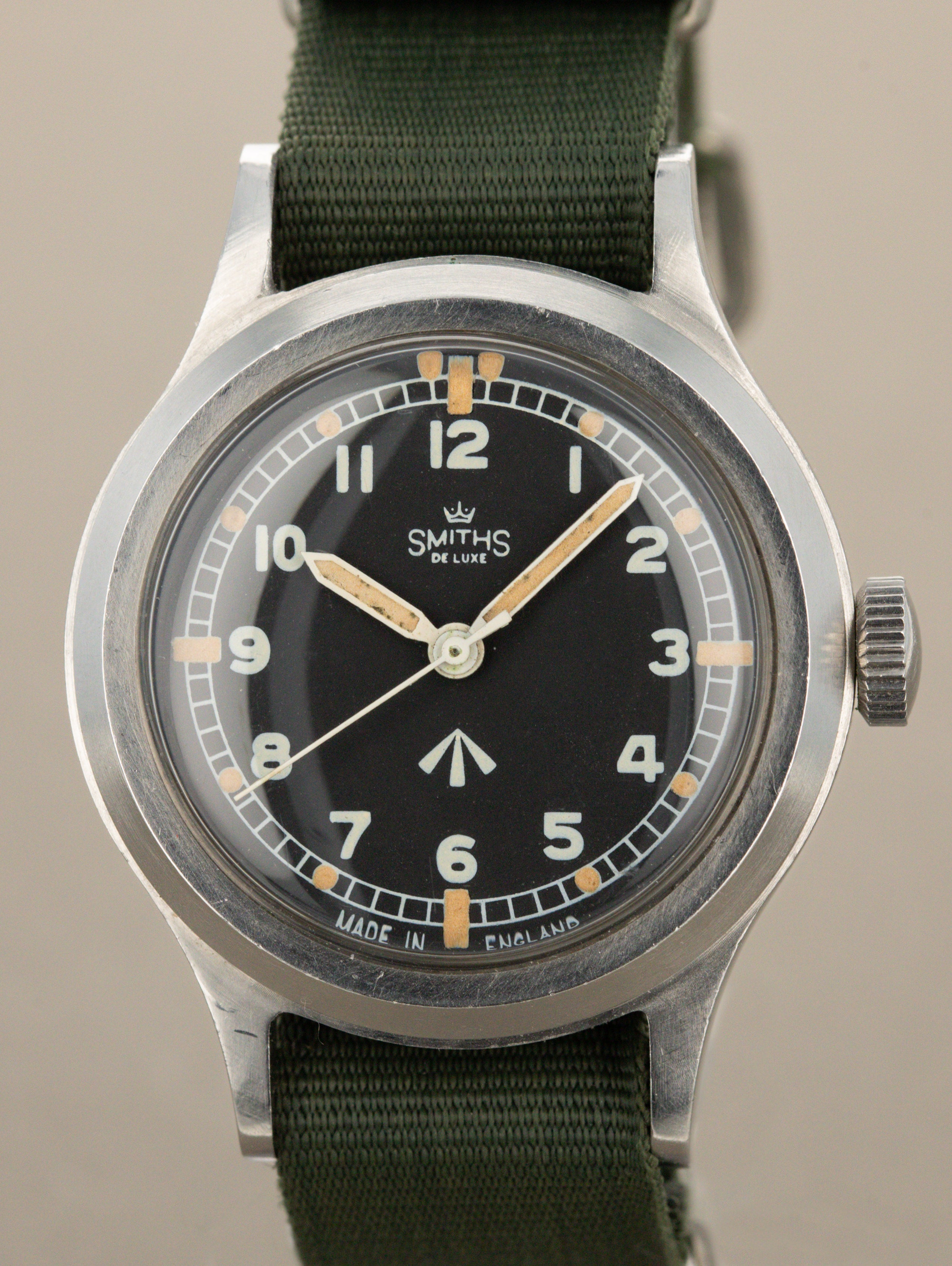Smiths De Luxe Ref. 6B/542 - Matte Black 'Broad Arrow' Dial RAF-Issued Unpolished