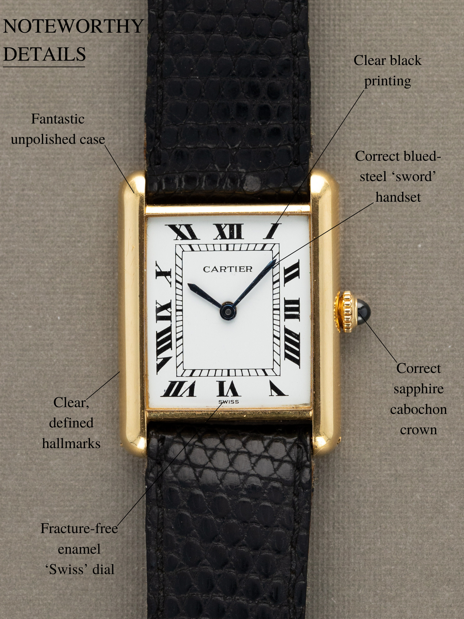Cartier Tank Louis Ref. 78086 - 'Swiss' Dial Unpolished