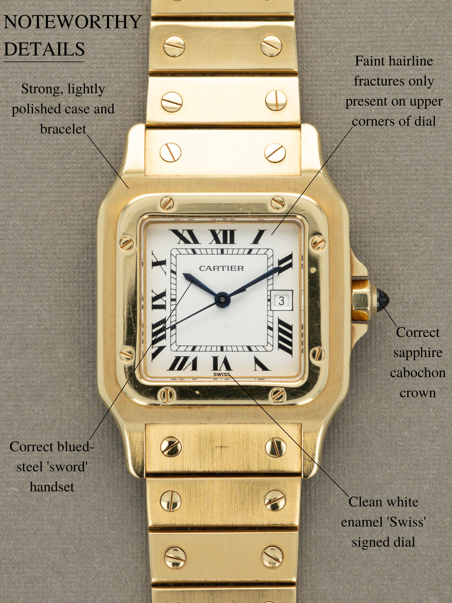Cartier Santos Carrée Ref. 2960 - 'Massif' W/ Card & Booklet