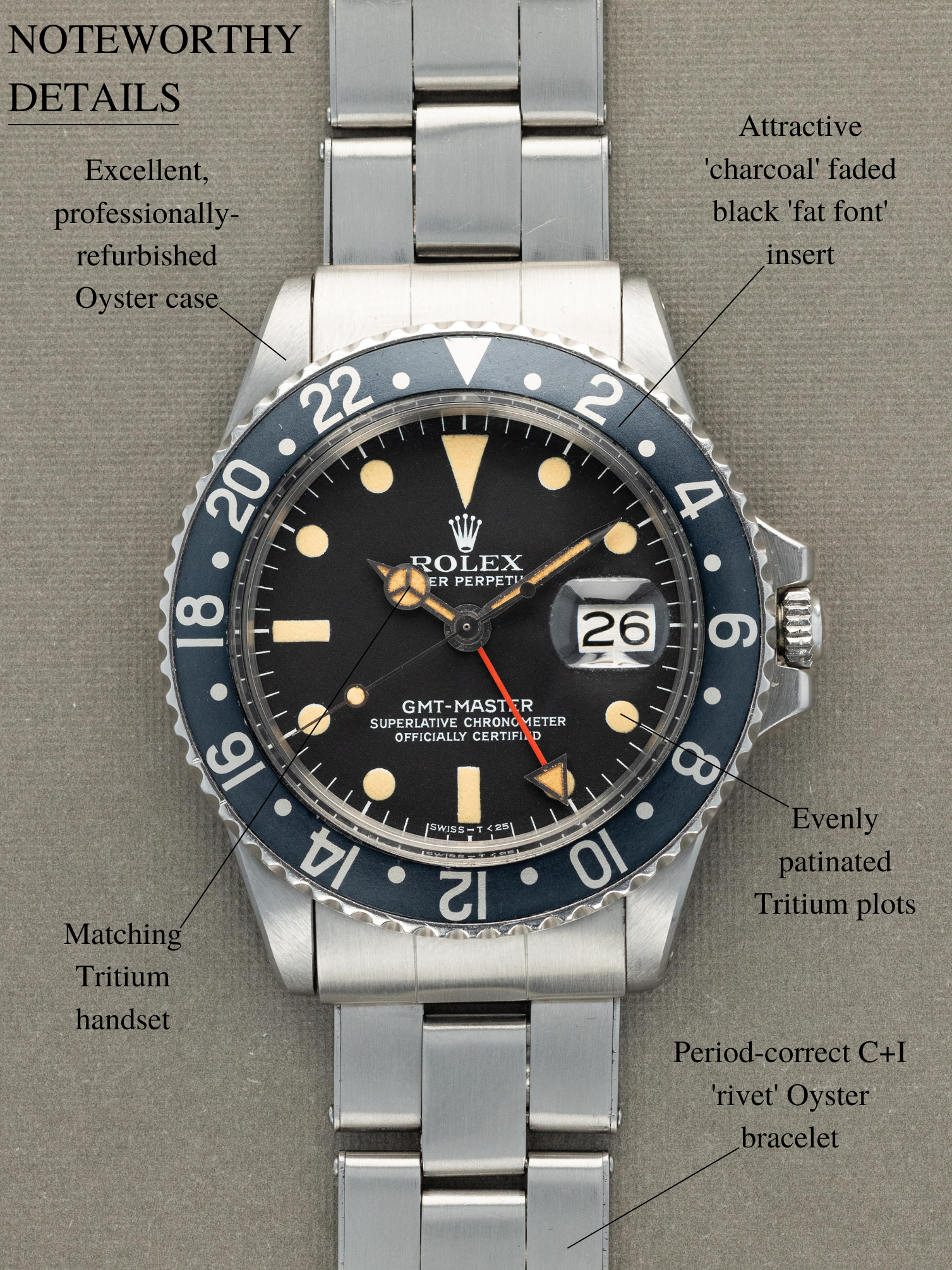 Rolex GMT-Master Ref. 1675 - MK4 Dial