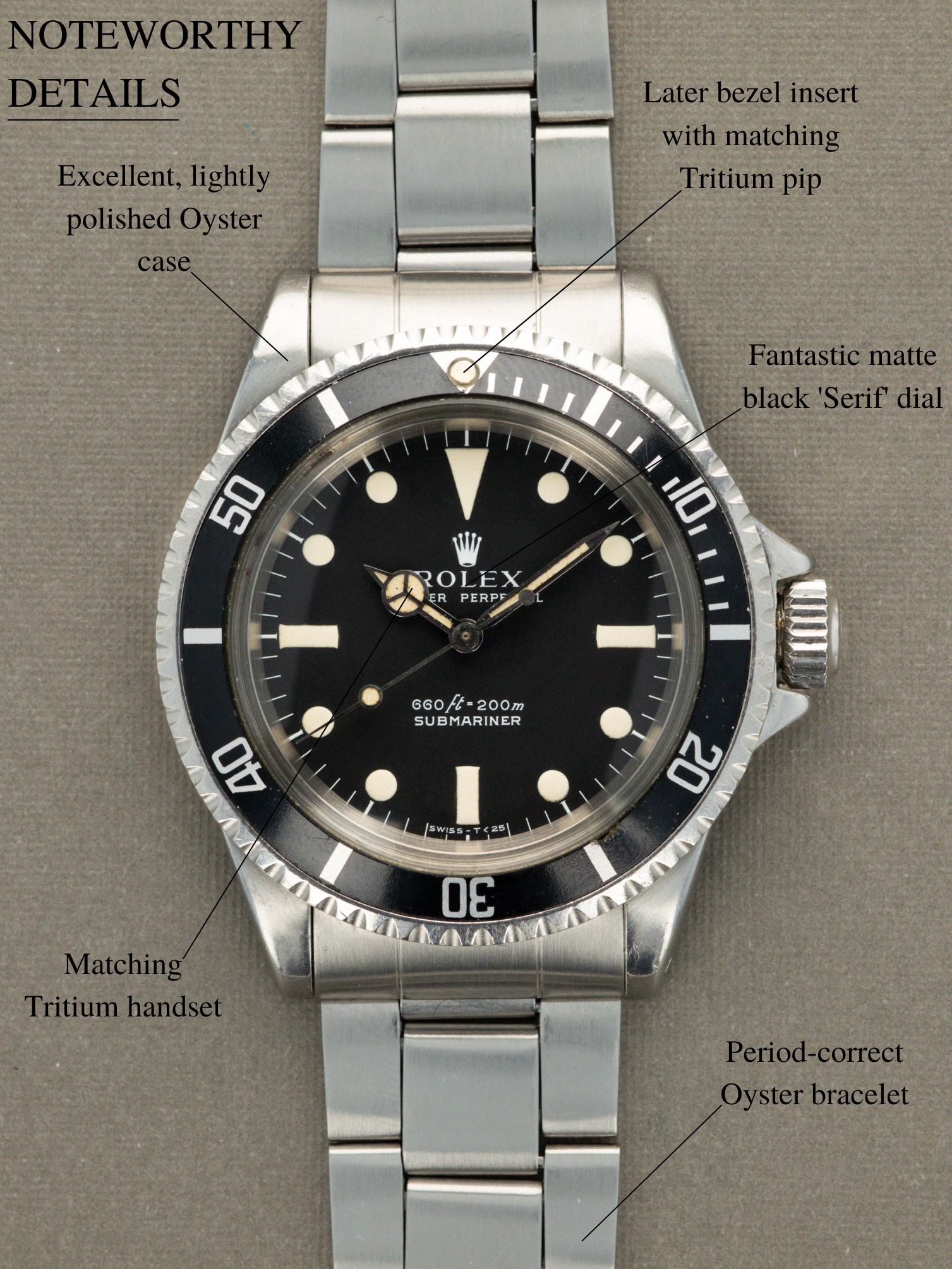 Rolex Submariner Ref. 5513 - 'Serif' Dial