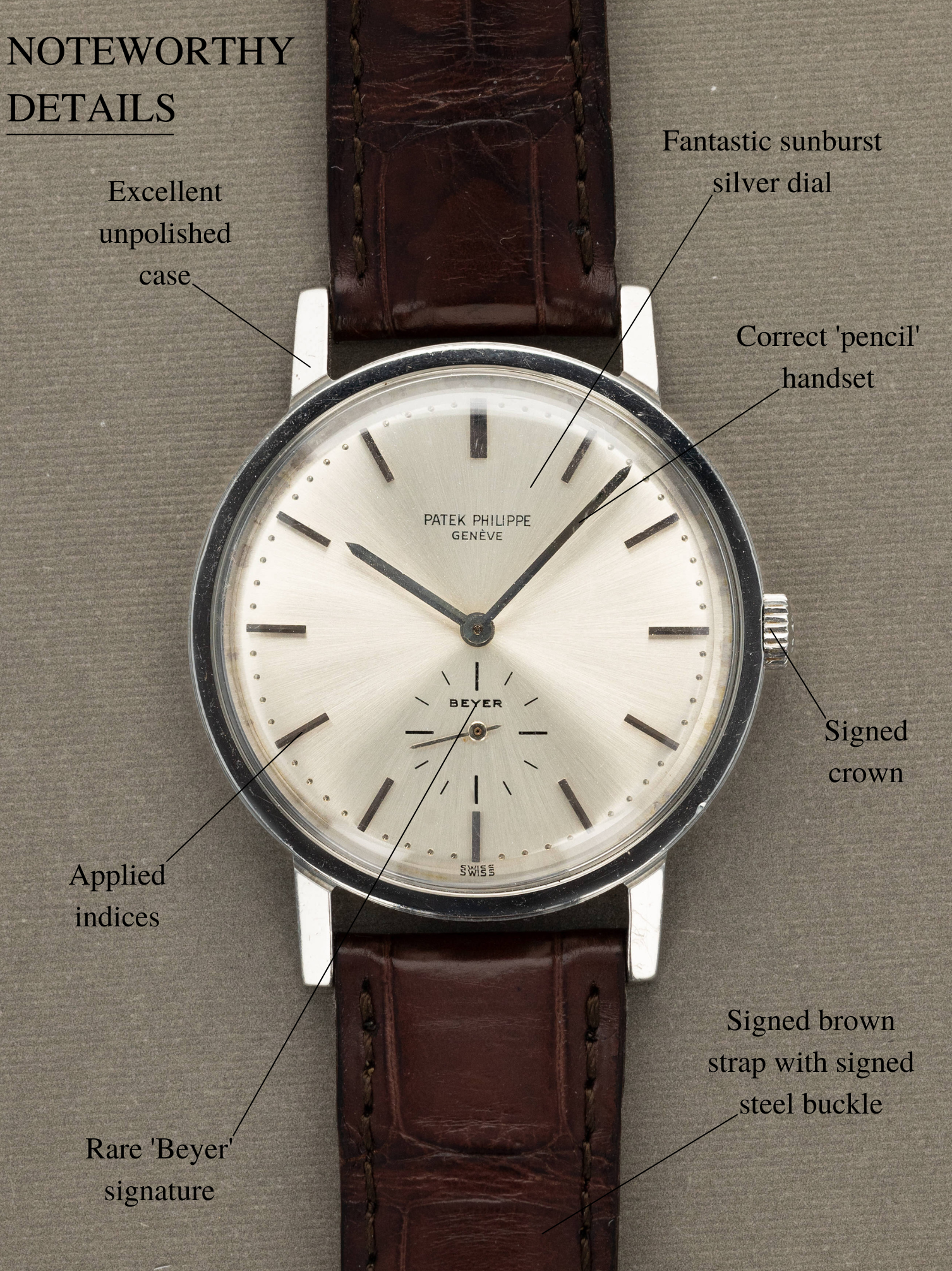 Patek Philippe Calatrava Ref. 3466A - 'Beyer' Dial Unpolished