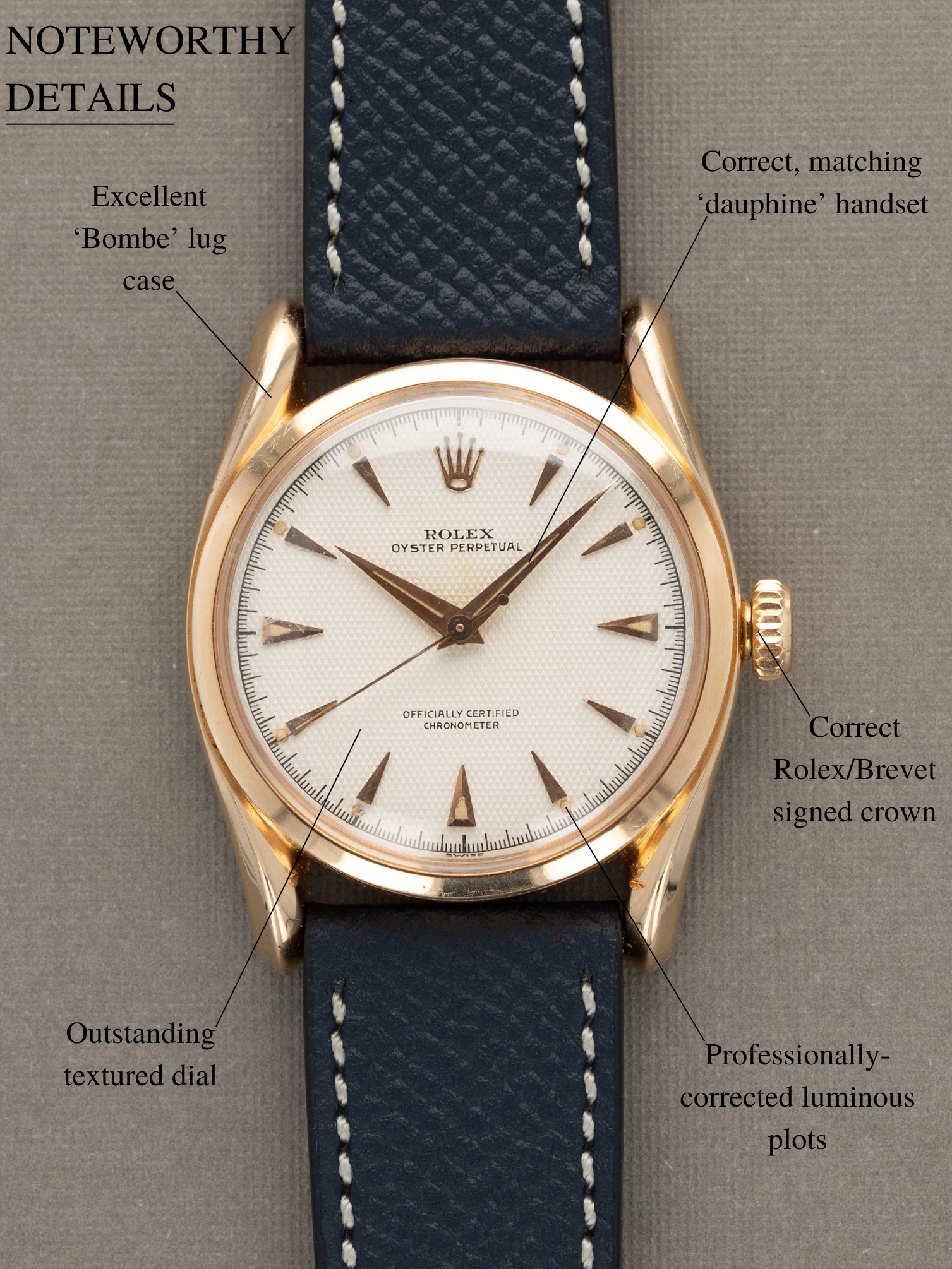 Rolex Oyster Perpetual Ref. 6090 - 'Bombe' Lug