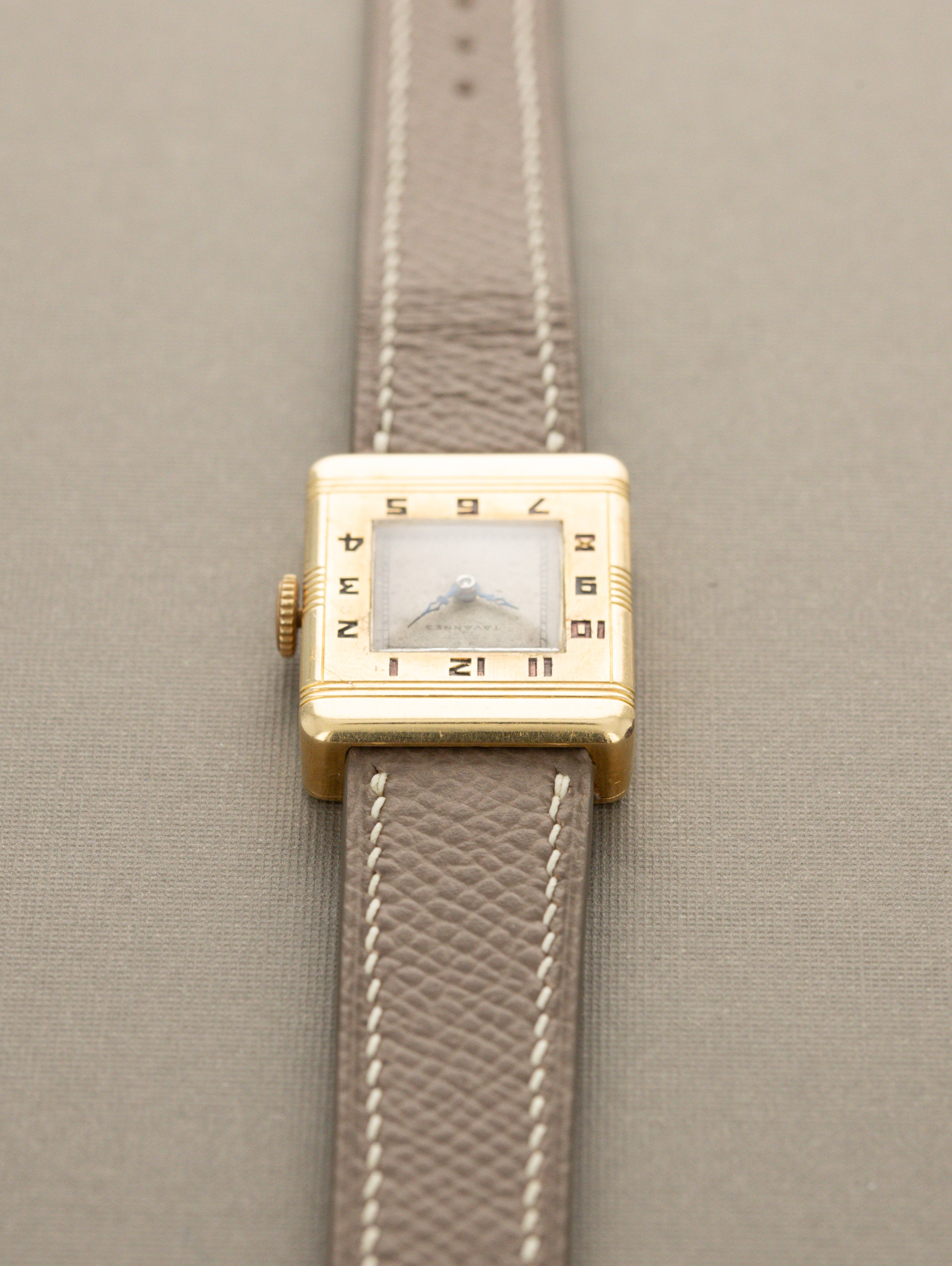 Tavannes Yellow Gold Rectangular Dress Watch - Unpolished