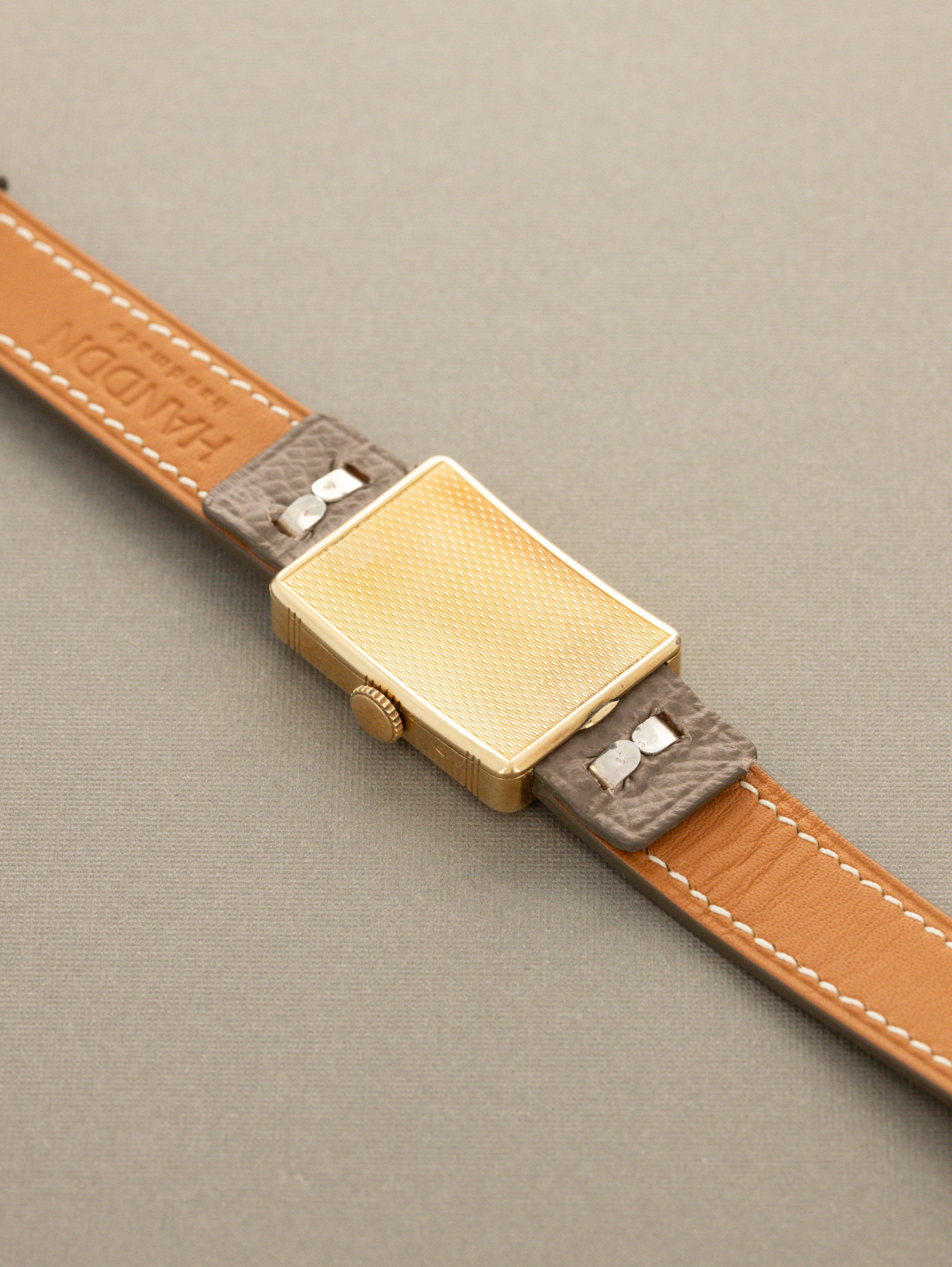 Tavannes Yellow Gold Rectangular Dress Watch - Unpolished