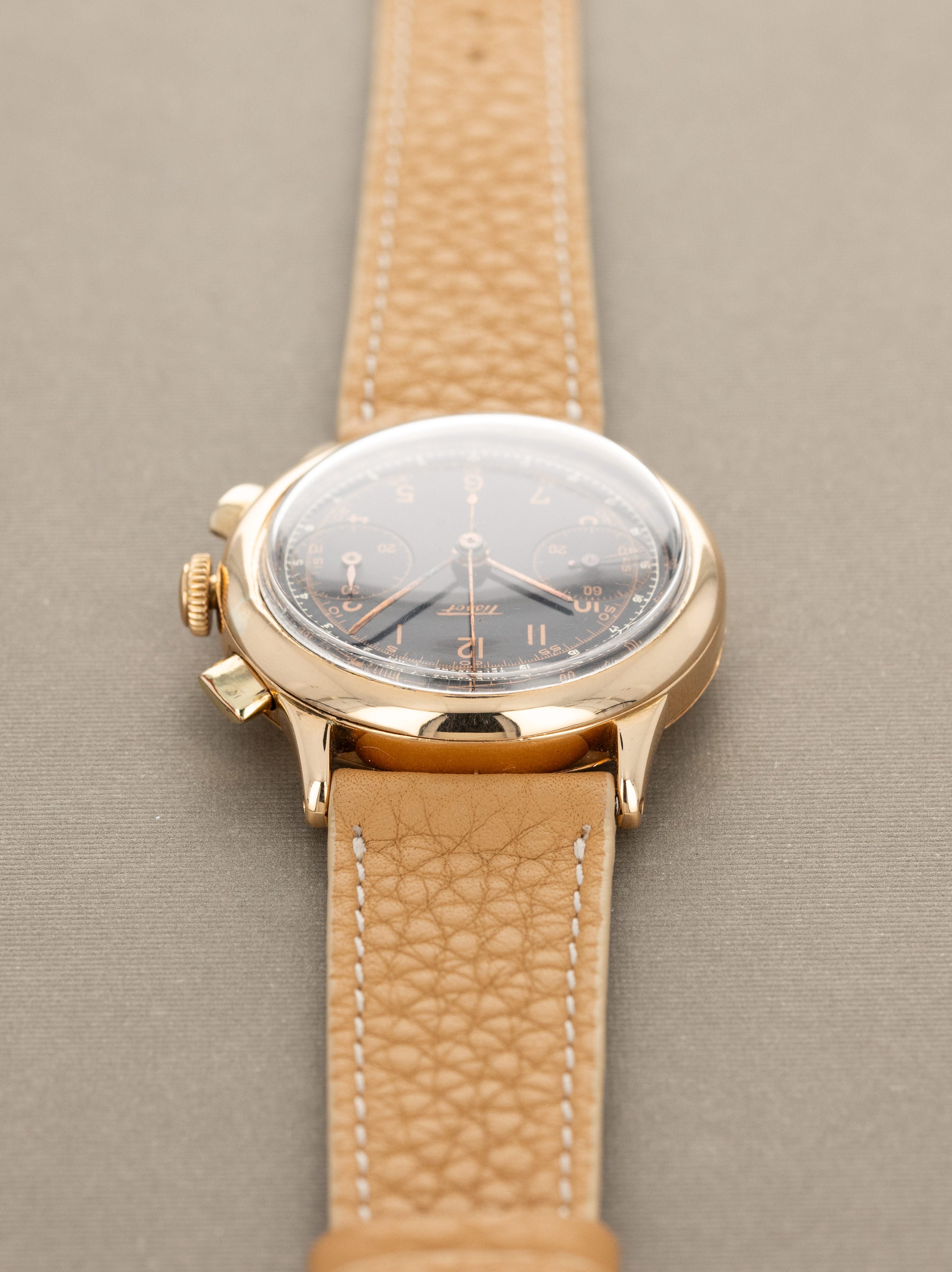 Tissot 15TL Rose Gold Chronograph - Black 'Gilt' Multi-Scale' Dial