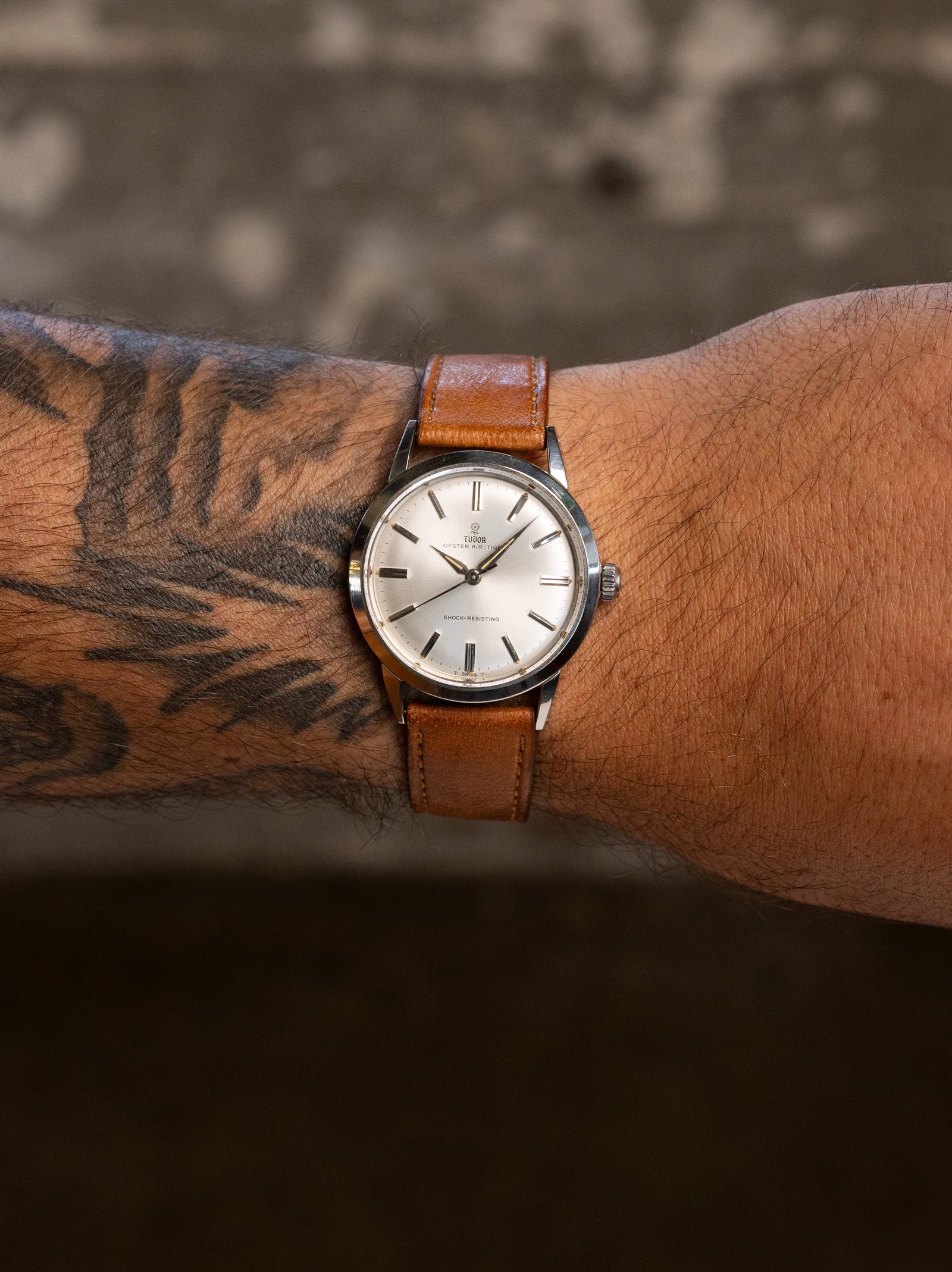 Tudor Oyster Air-Tiger Ref. 7957 - Sunburst Silver 'Rose' Dial