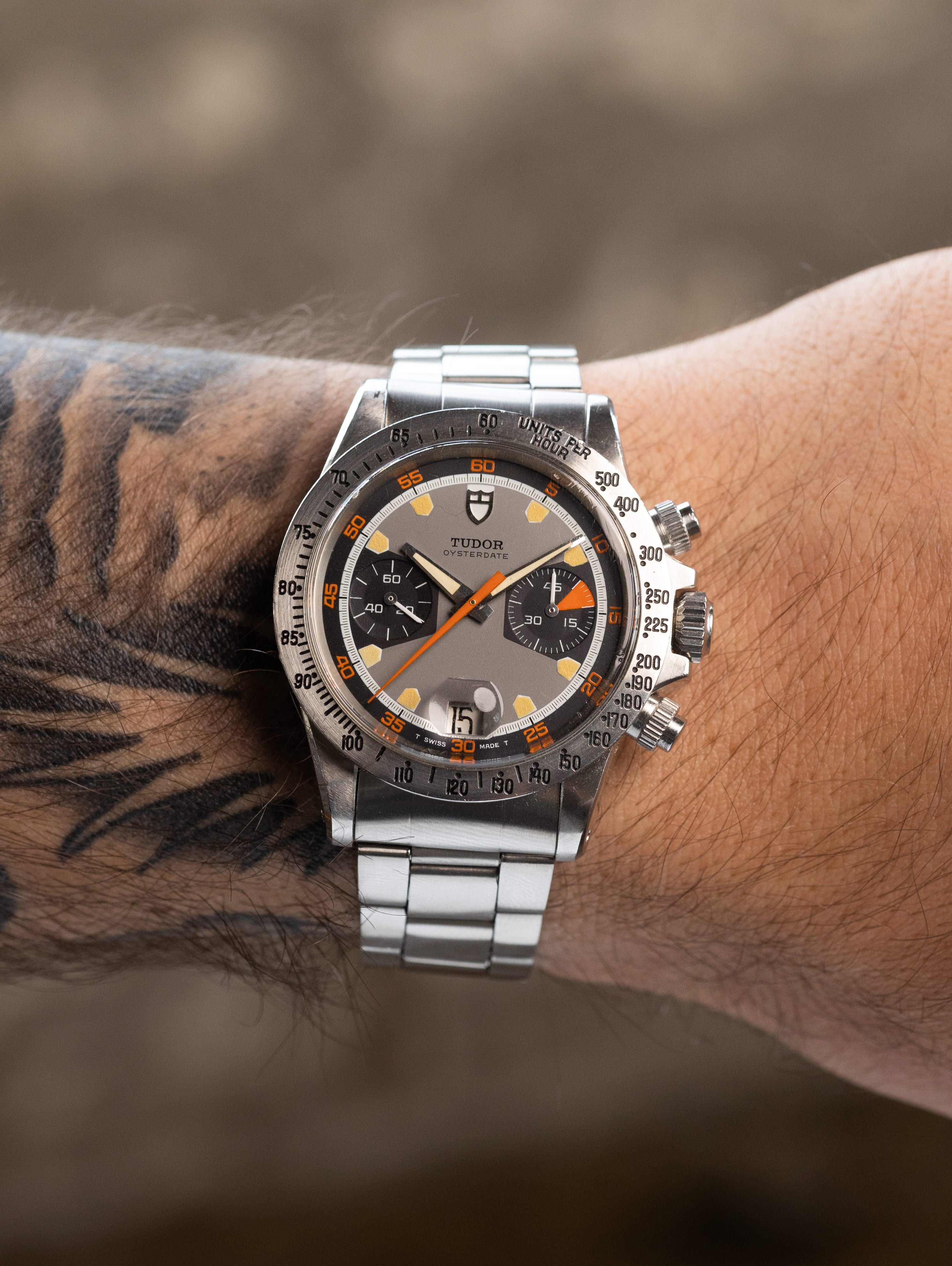 Tudor Montecarlo Chronograph Ref. 7032/0 - 'Home Plate' LNOS Unpolished