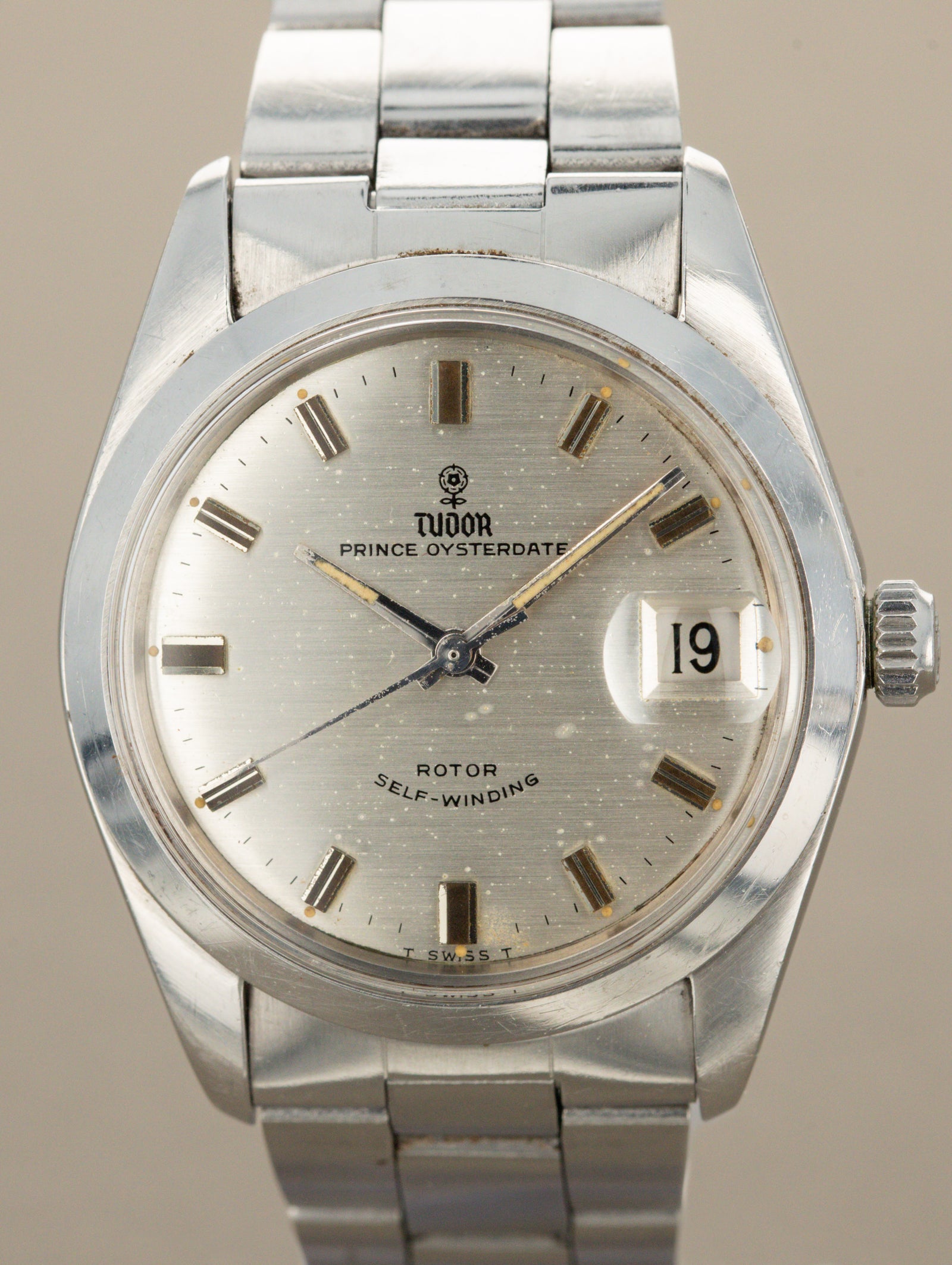Tudor Prince Oysterdate Ref. 7996/0 - 'Brushed' Silver 'Rose' Dial