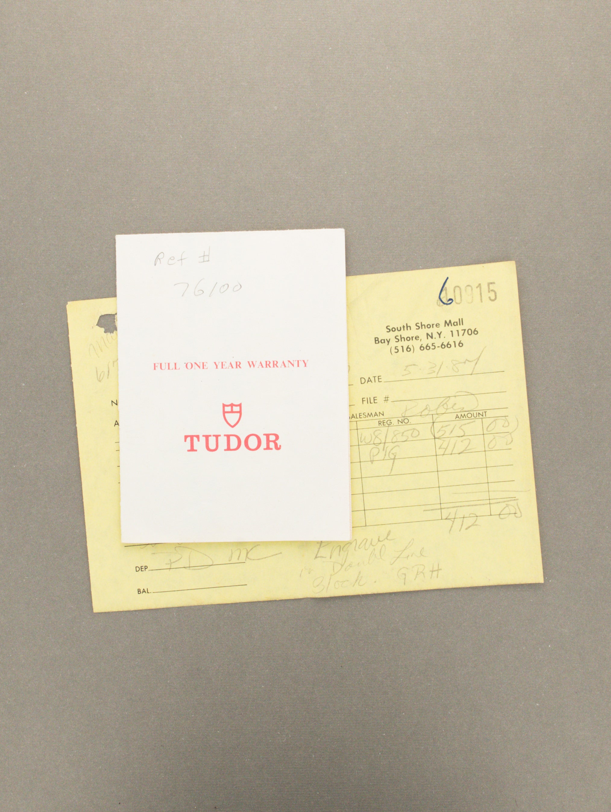Tudor Submariner Date Ref. 76100 'Lollipop' - Blue Dial Full Set