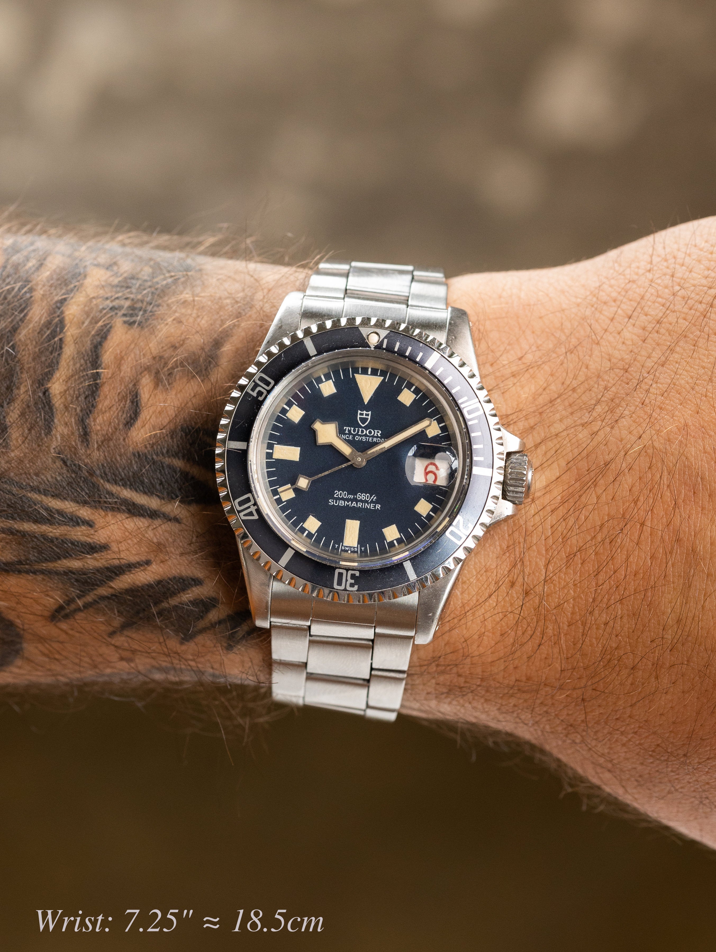 Tudor Submariner Ref. 7021/0 - Blue 'Snowflake Confetti Dial' With 'Roulette' Date