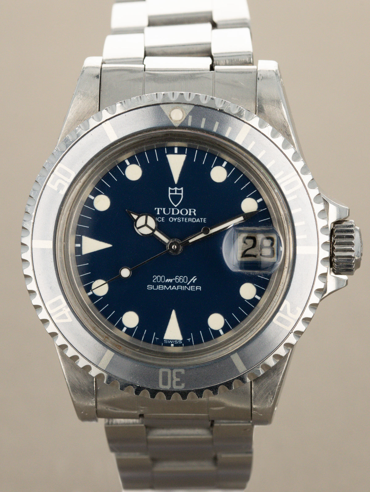 Tudor Submariner Date Ref. 76100 - Blue Dial Unpolished W/ Papers