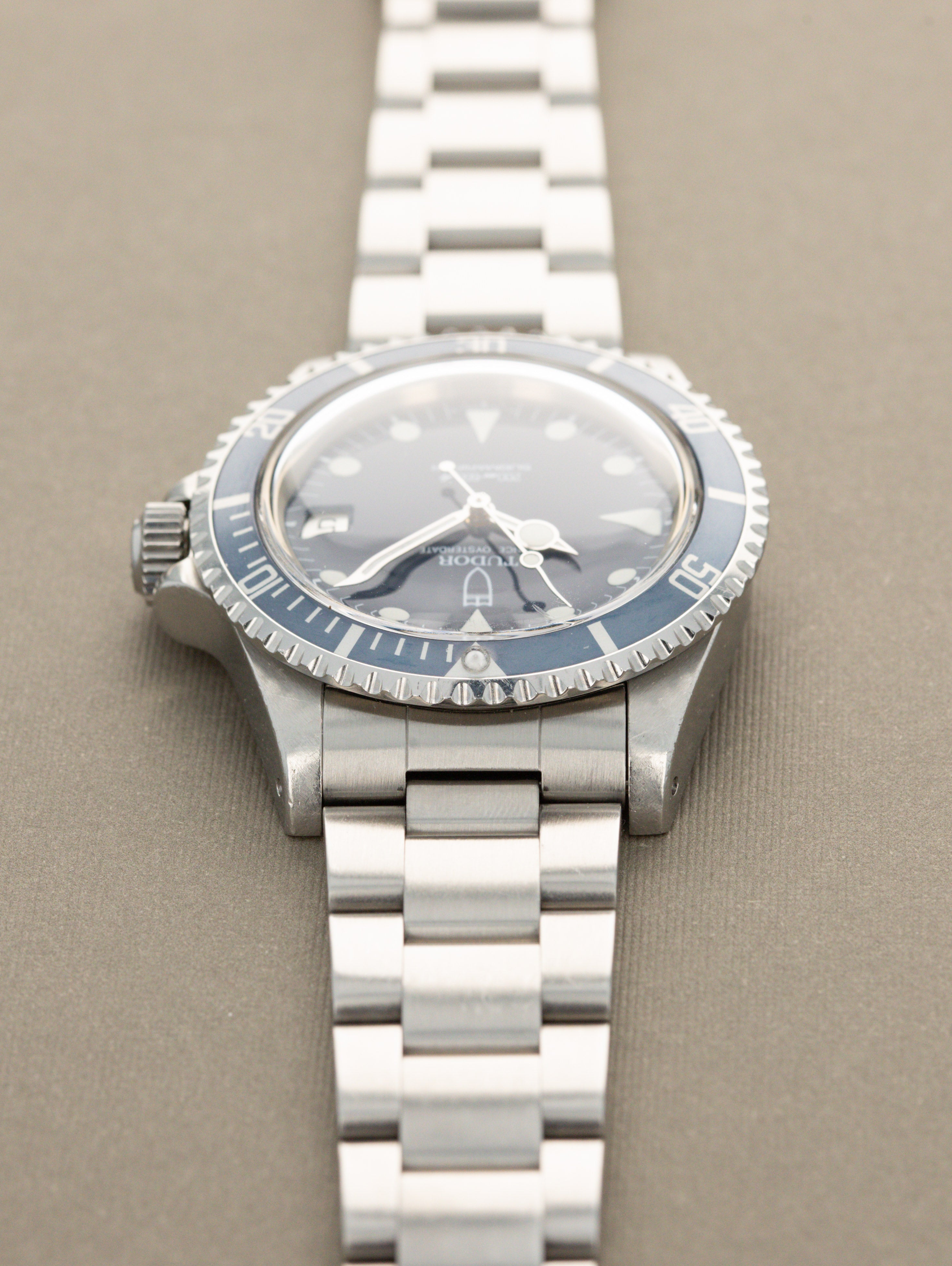 Tudor Submariner Date Ref. 76100 'Lollipop' - Blue Dial Unpolished W/ Box & Papers