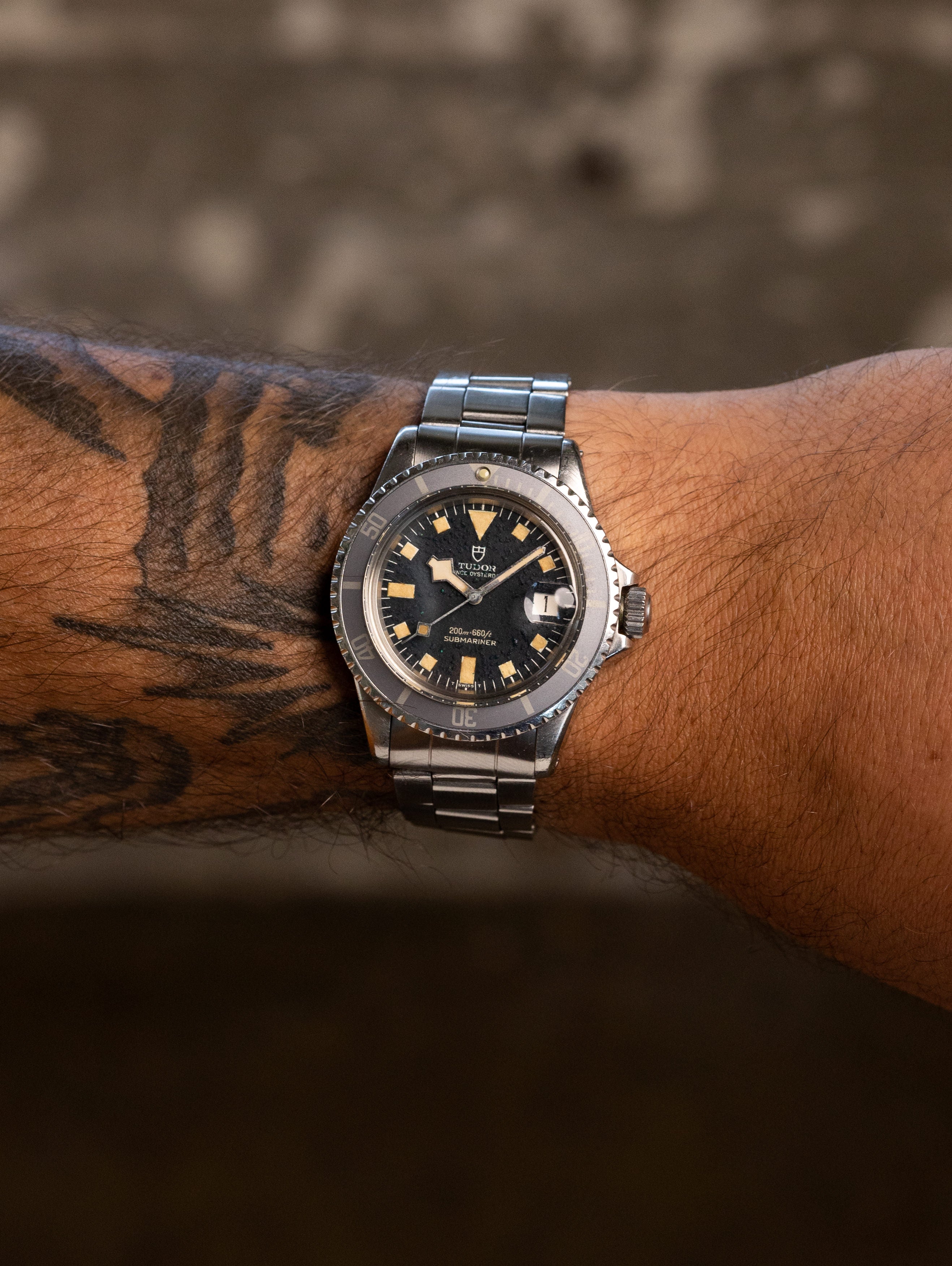 Tudor Submariner Ref. 9411/0 - Blue 'Snowflake' Patina Dial Unpolished