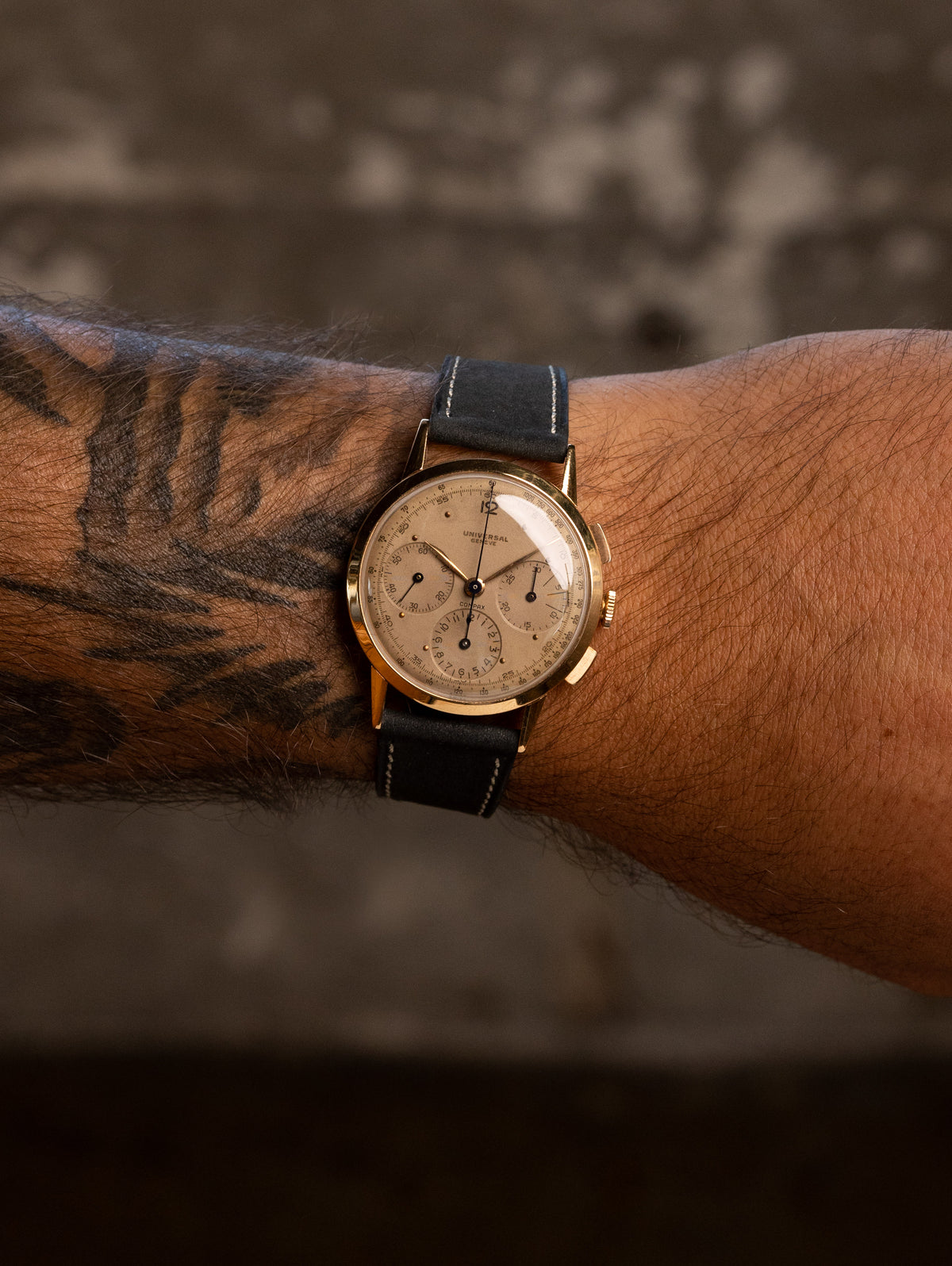 Universal Genève Compax Ref. 12558 - Patinated Pink Dial