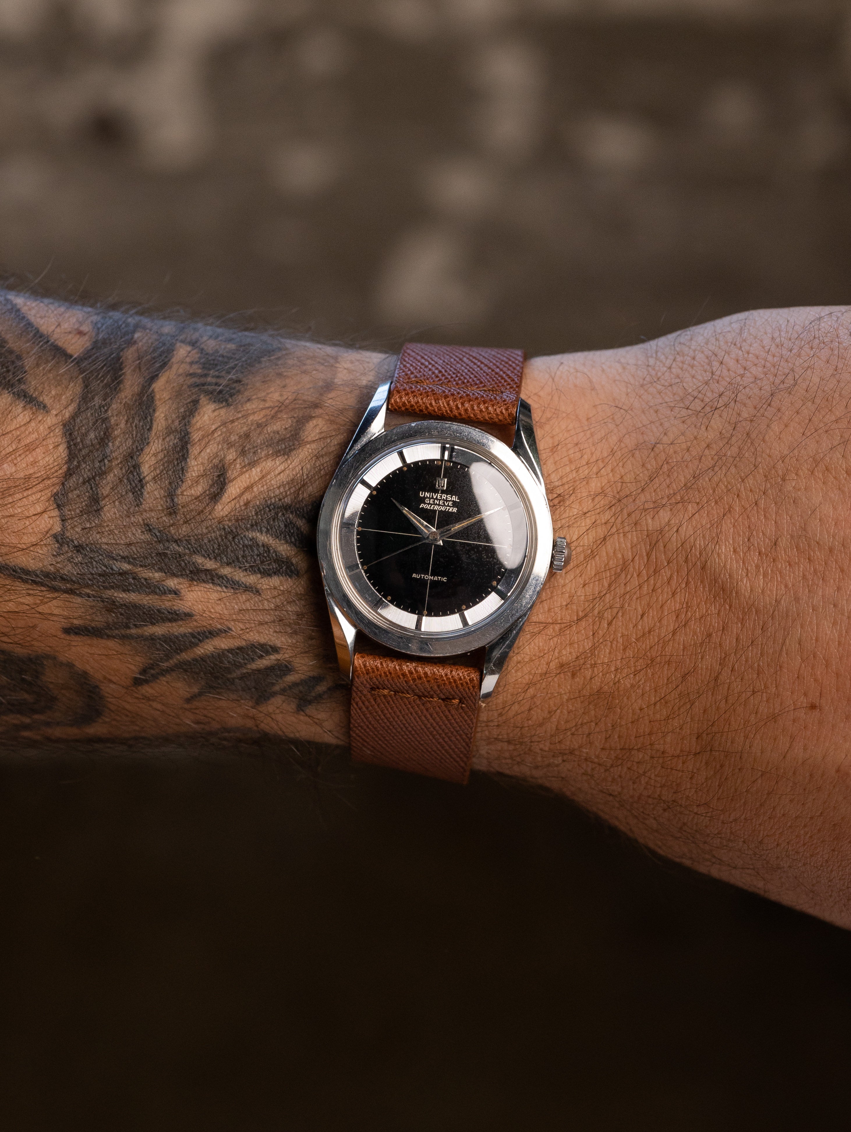 Universal Genève Polerouter Ref. H 20217-4 - Gilt 'Crosshair' Dial Unpolished