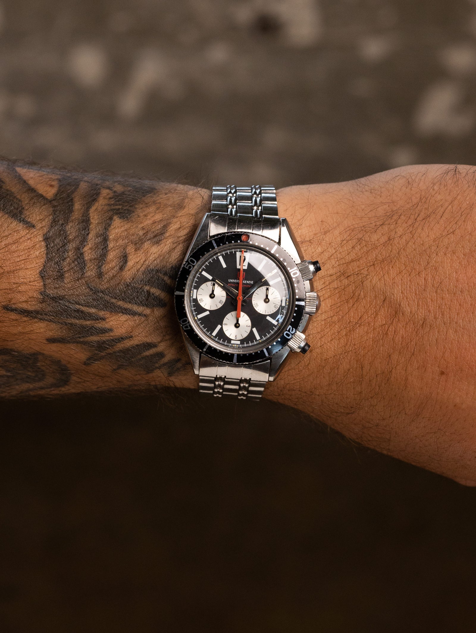 Universal Genève Space-Compax Ref. 885104/01 - 'Mk1' Reverse-Panda Dial
