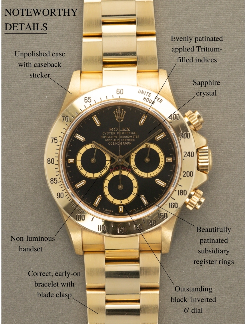 Rolex Daytona Ref. 16528 - 'Inverted 6' Dial Unpolished