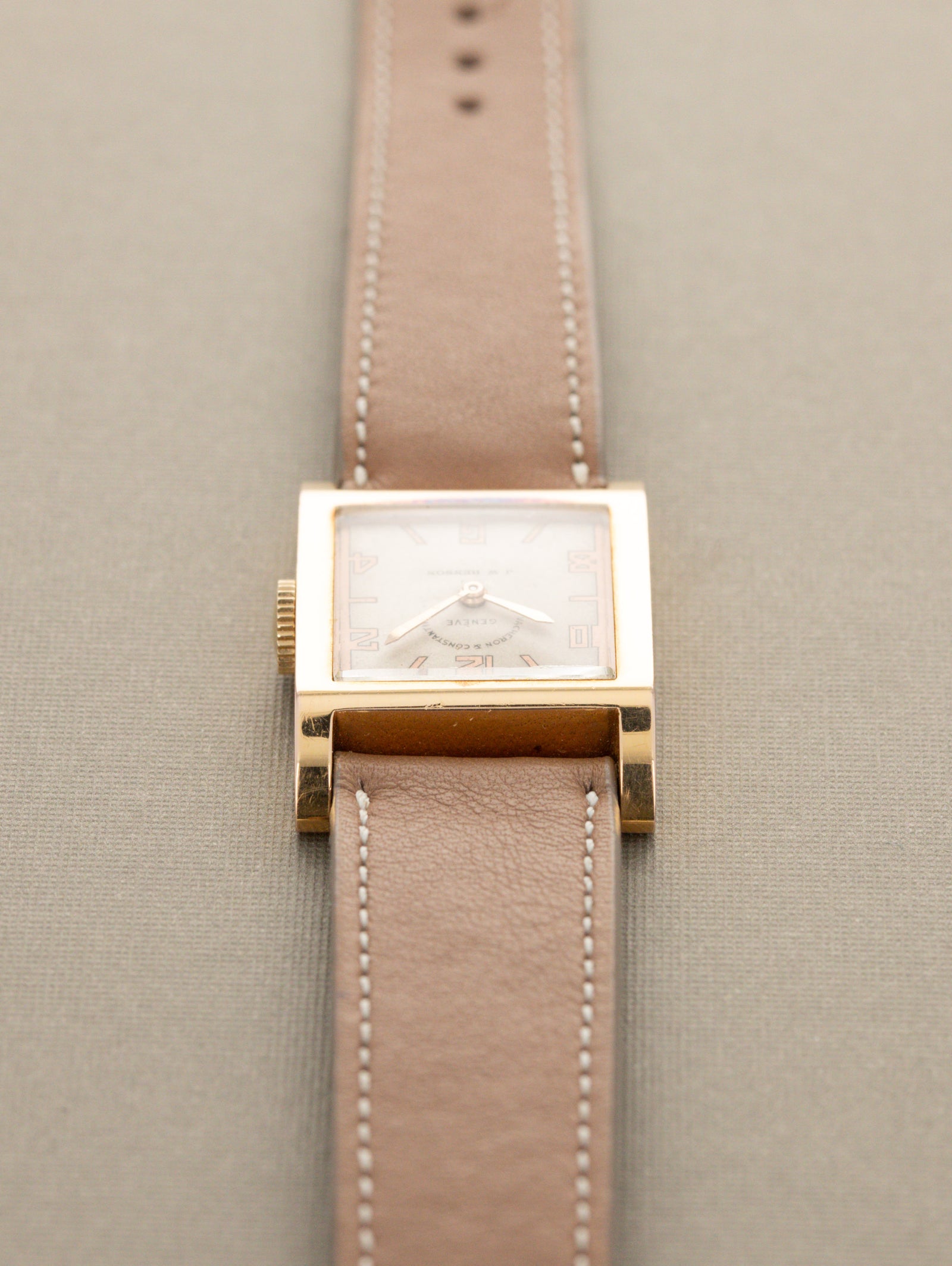 Vacheron Constantin Rose Gold 'Tank' - Silver 'J.W. Benson' Dial