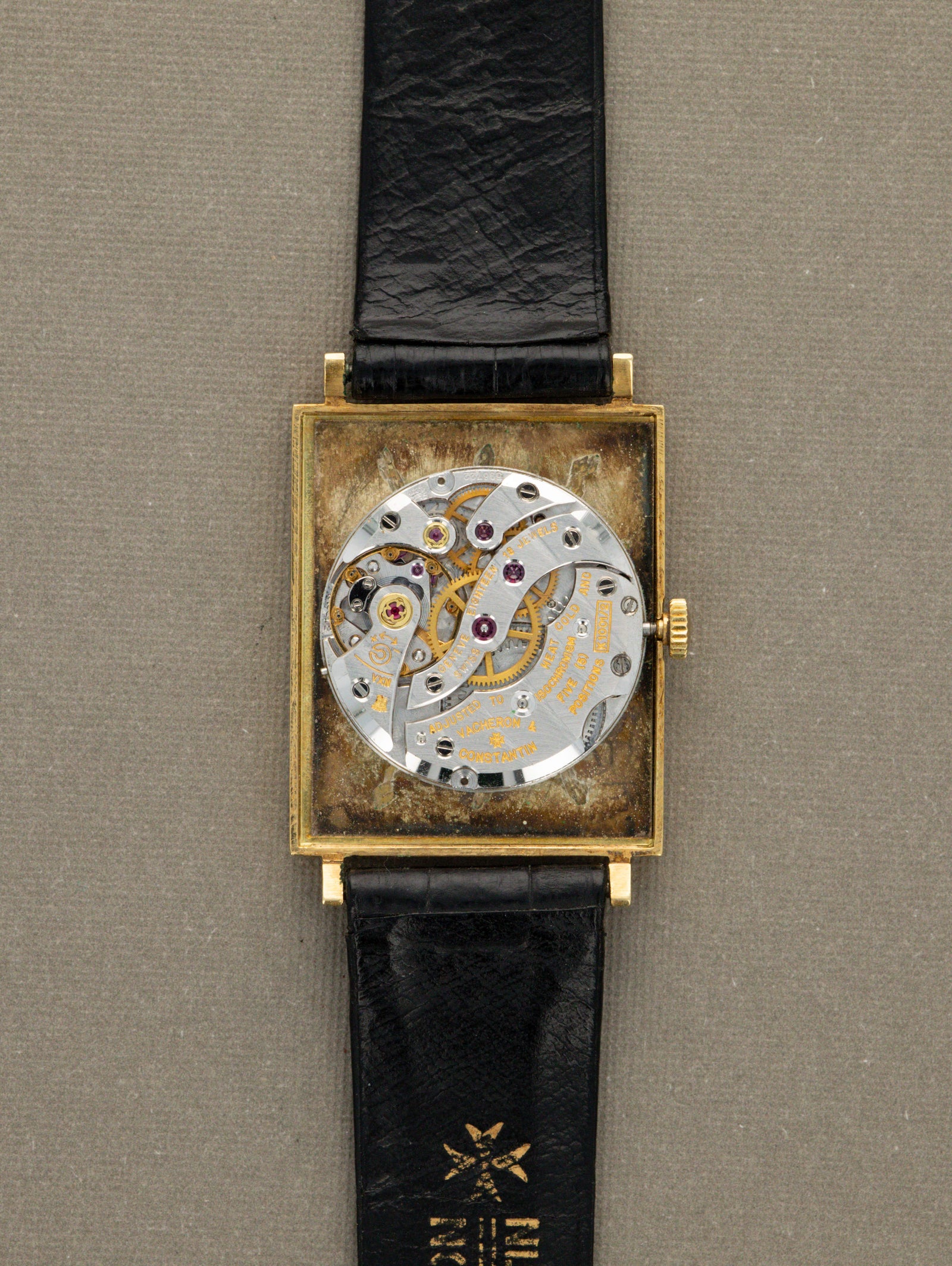 Vacheron Constantin Rectangular Dress Watch Ref. 7139 - 'Brushed' Silver Dial