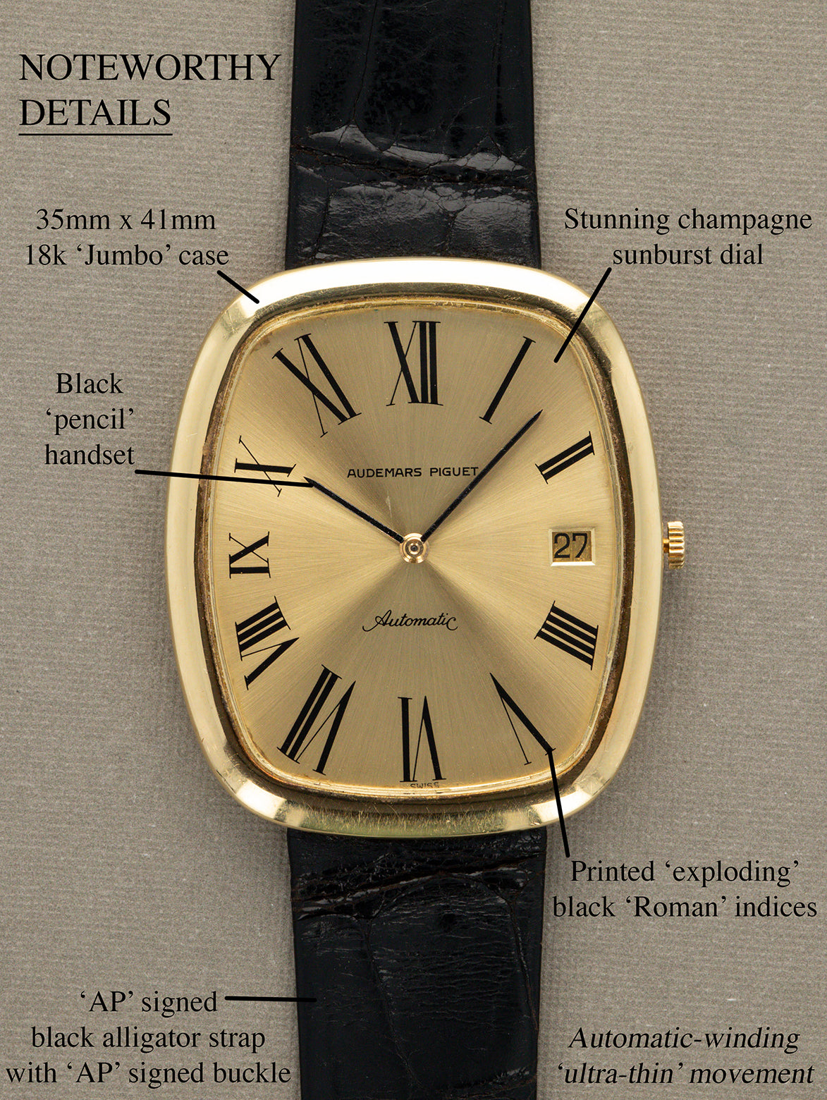 Audemars Piguet Ref. 5419BA - 'Jumbo' Ellipse Unpolished