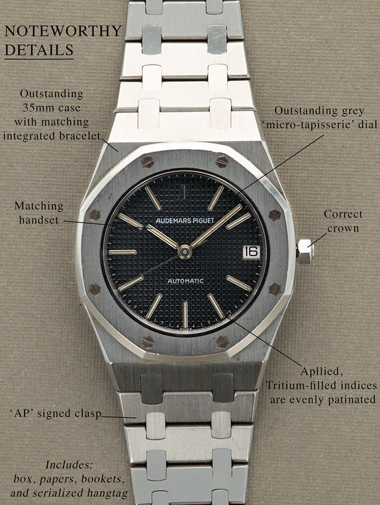 Audemars Piguet Royal Oak Ref. 4100ST - 'Midsize' Unpolished W/ Full Set