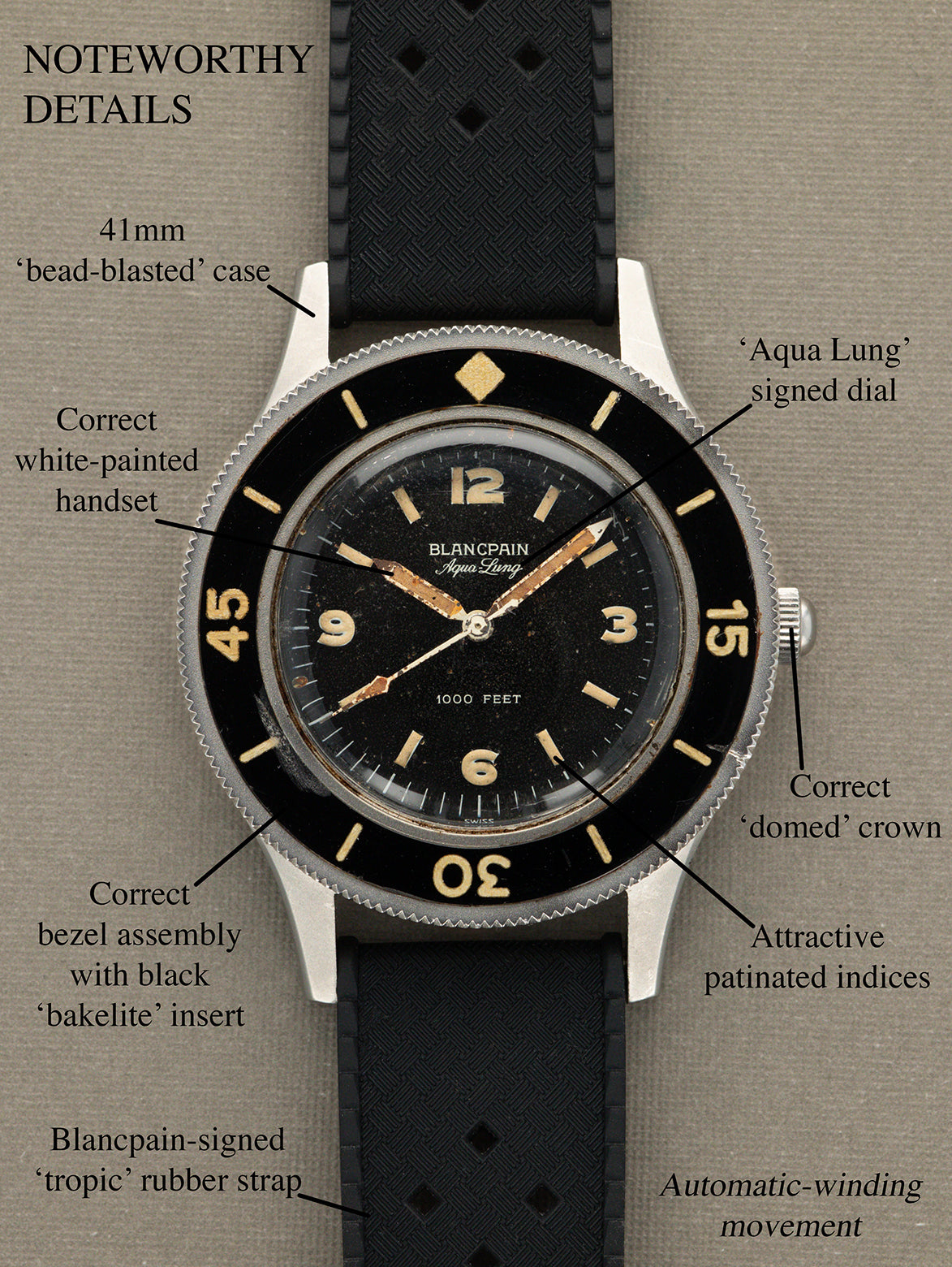 Blancpain Fifty-Fathoms - 'Aqua Lung' Unpolished