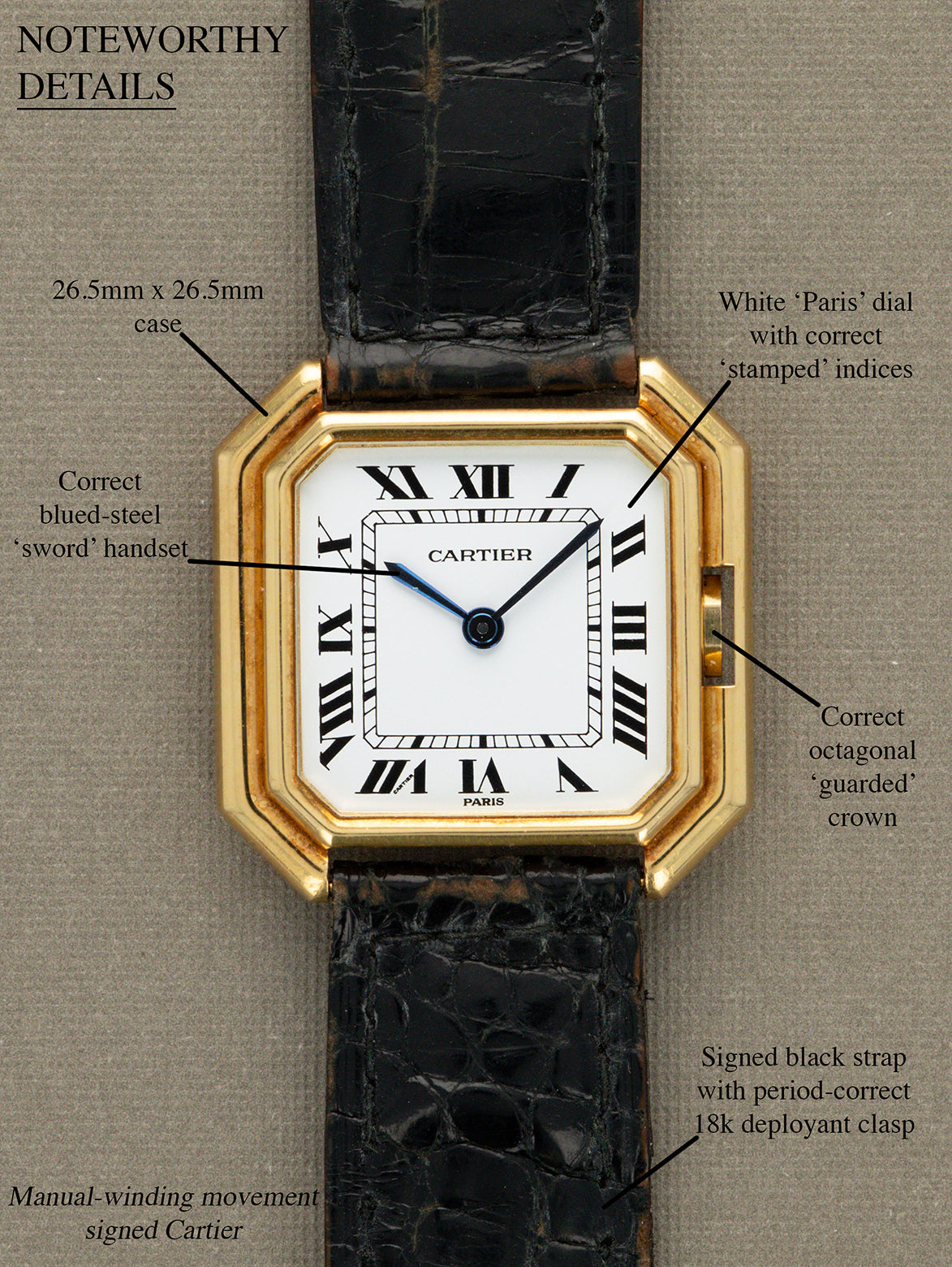 Cartier Ceinture Ref. 78099 - White 'Paris' Dial Unpolished