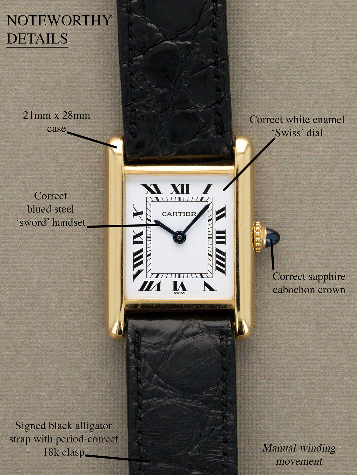 Cartier Tank Louis Ref. 78087 'Ladies' - 'Swiss' Dial Unpolished