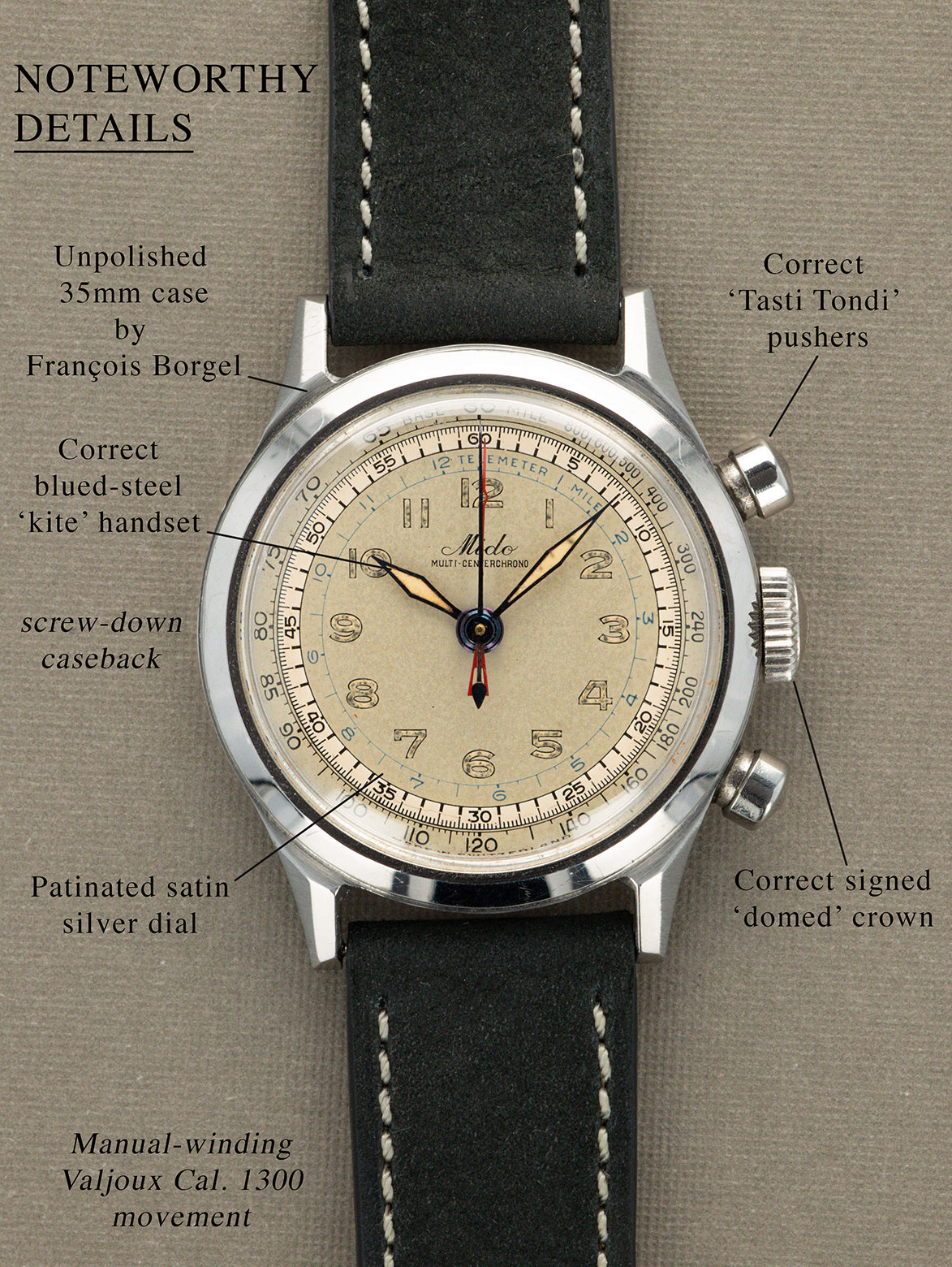 Mido Multicenterchrono Ref. 220 - Silver Dial Unpolished