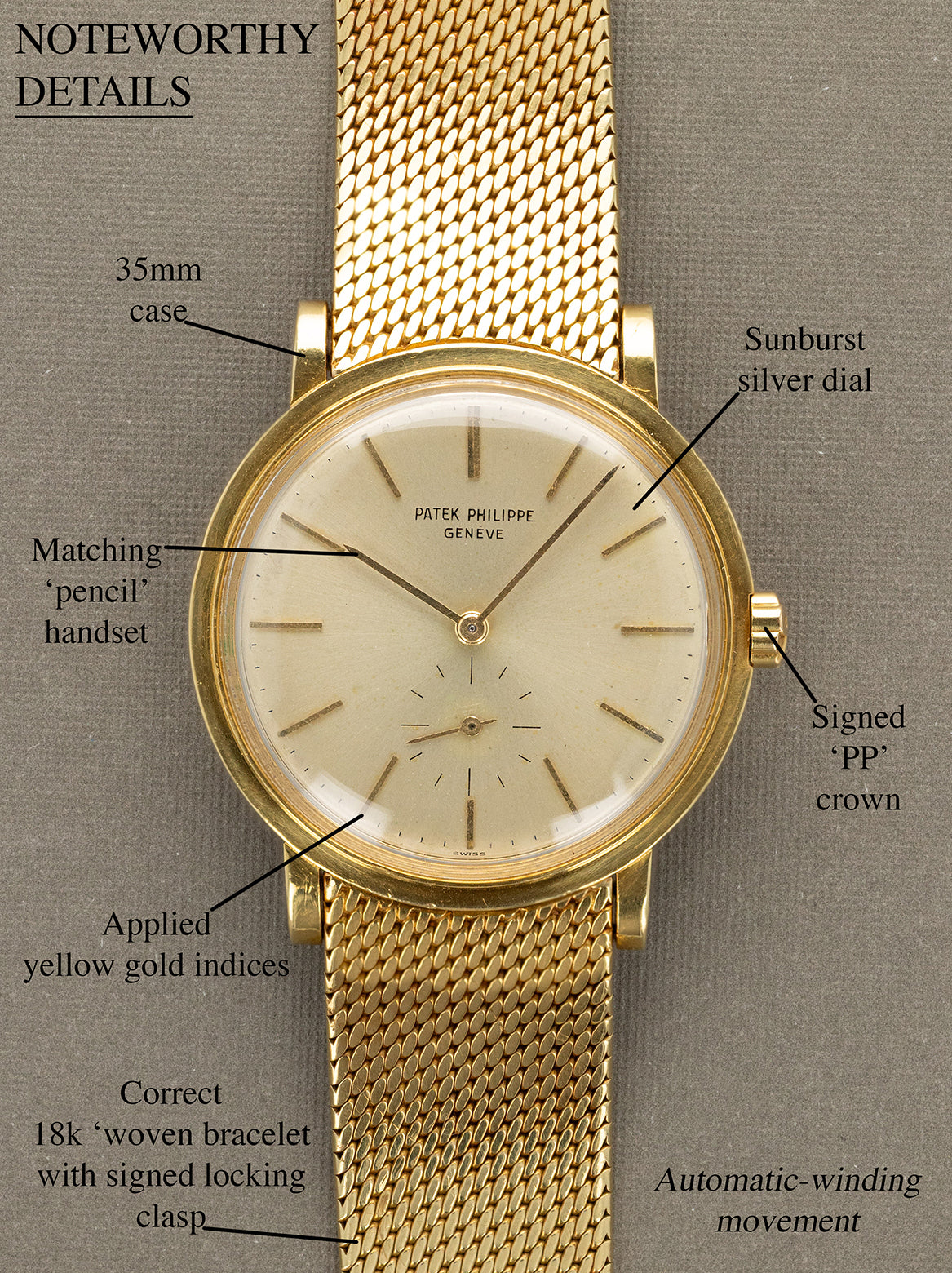 Patek Philippe Calatrava Ref. 3429/1J - Sunburst Silver Dial