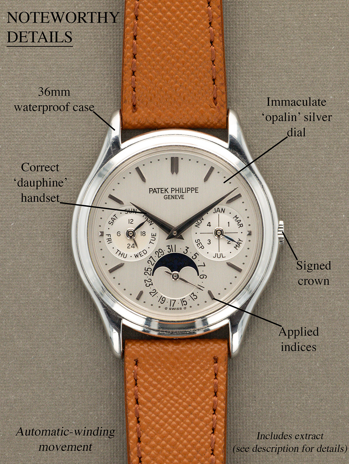 Patek Philippe Perpetual Ref. 3940P - '3rd Series' w/ Extract